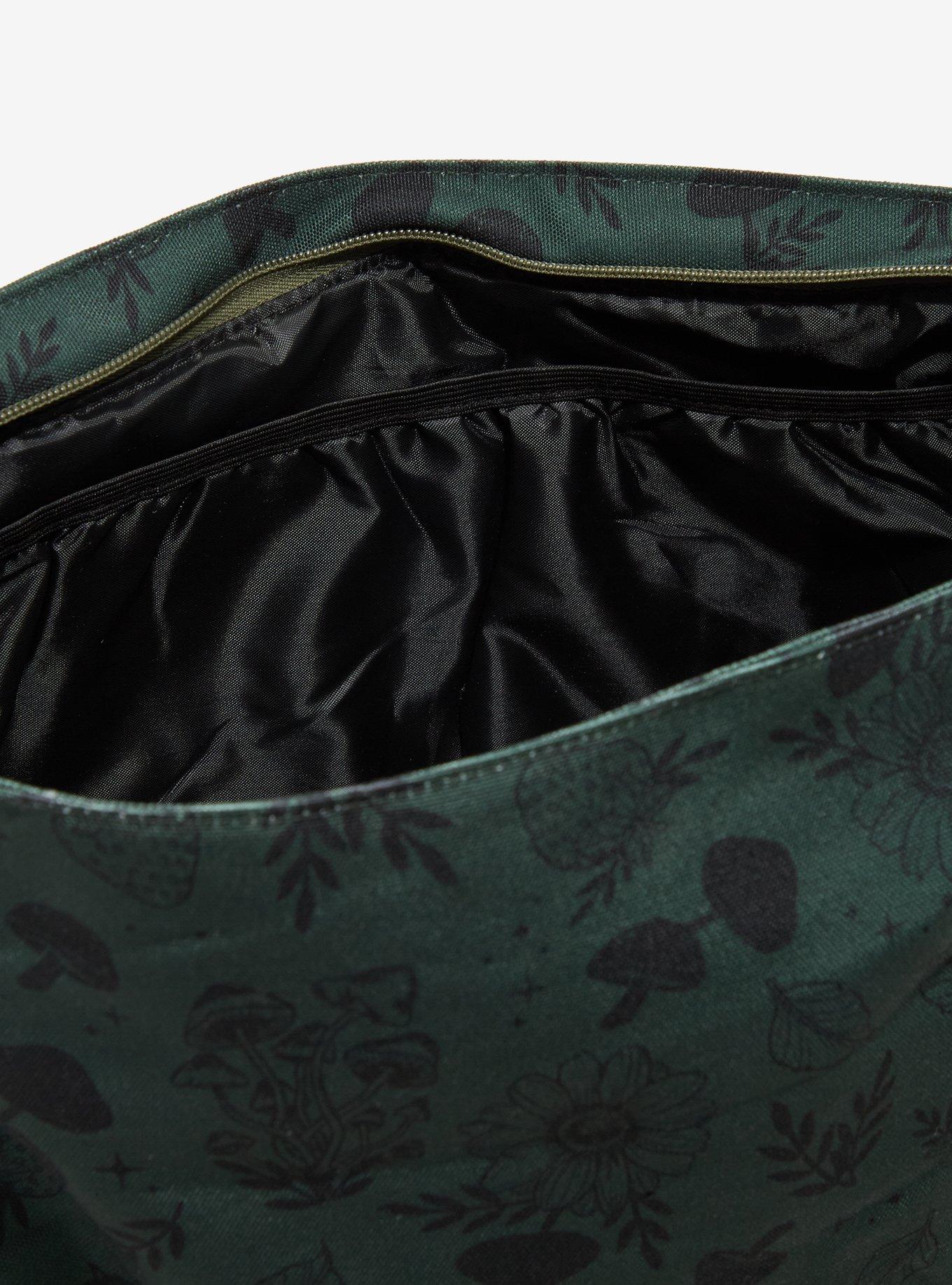 Mushrooms & Moons Green Messenger Bag, , alternate
