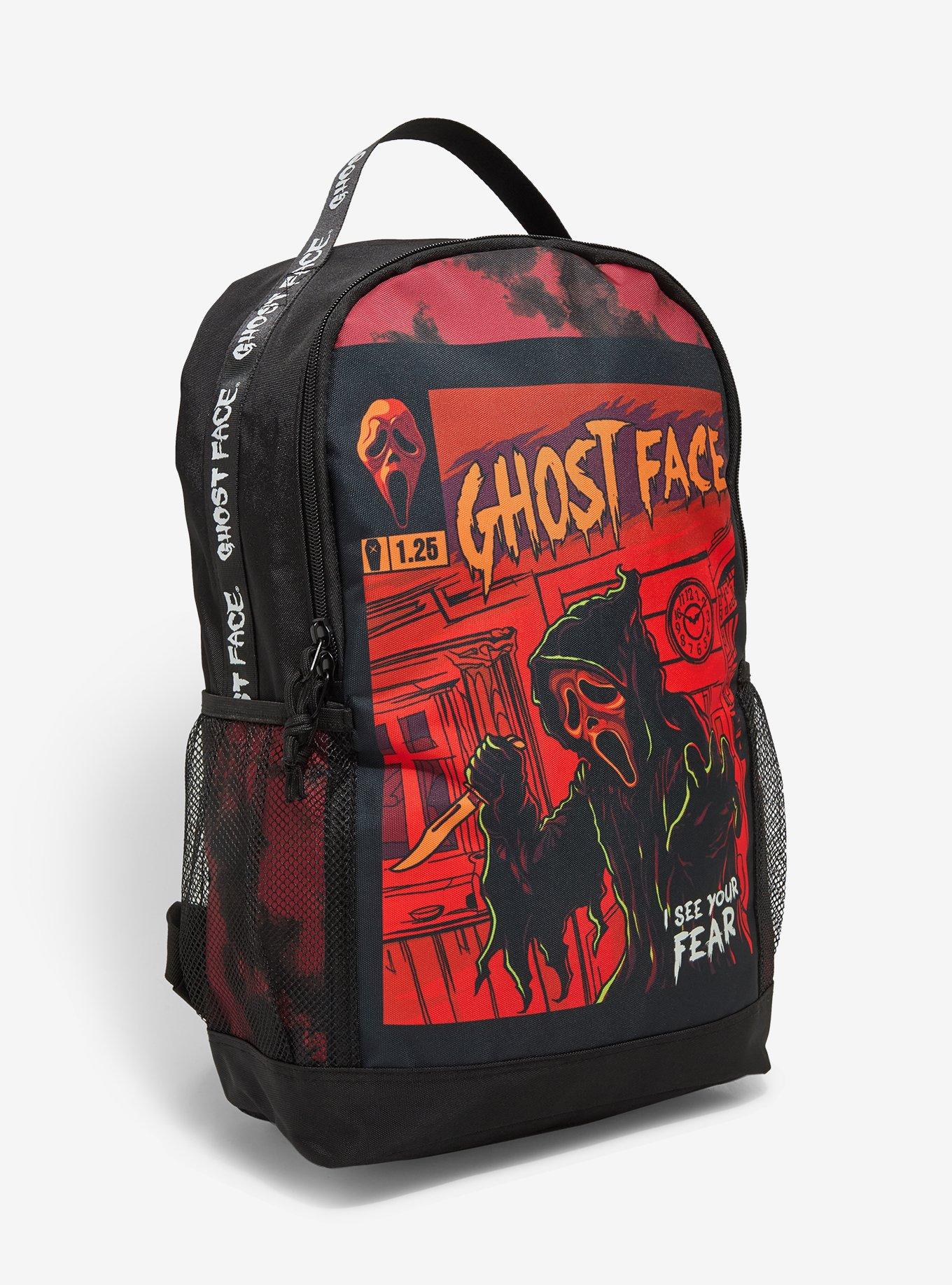 Ghost Face Comic Panel Glow-In-The-Dark Backpack, , alternate