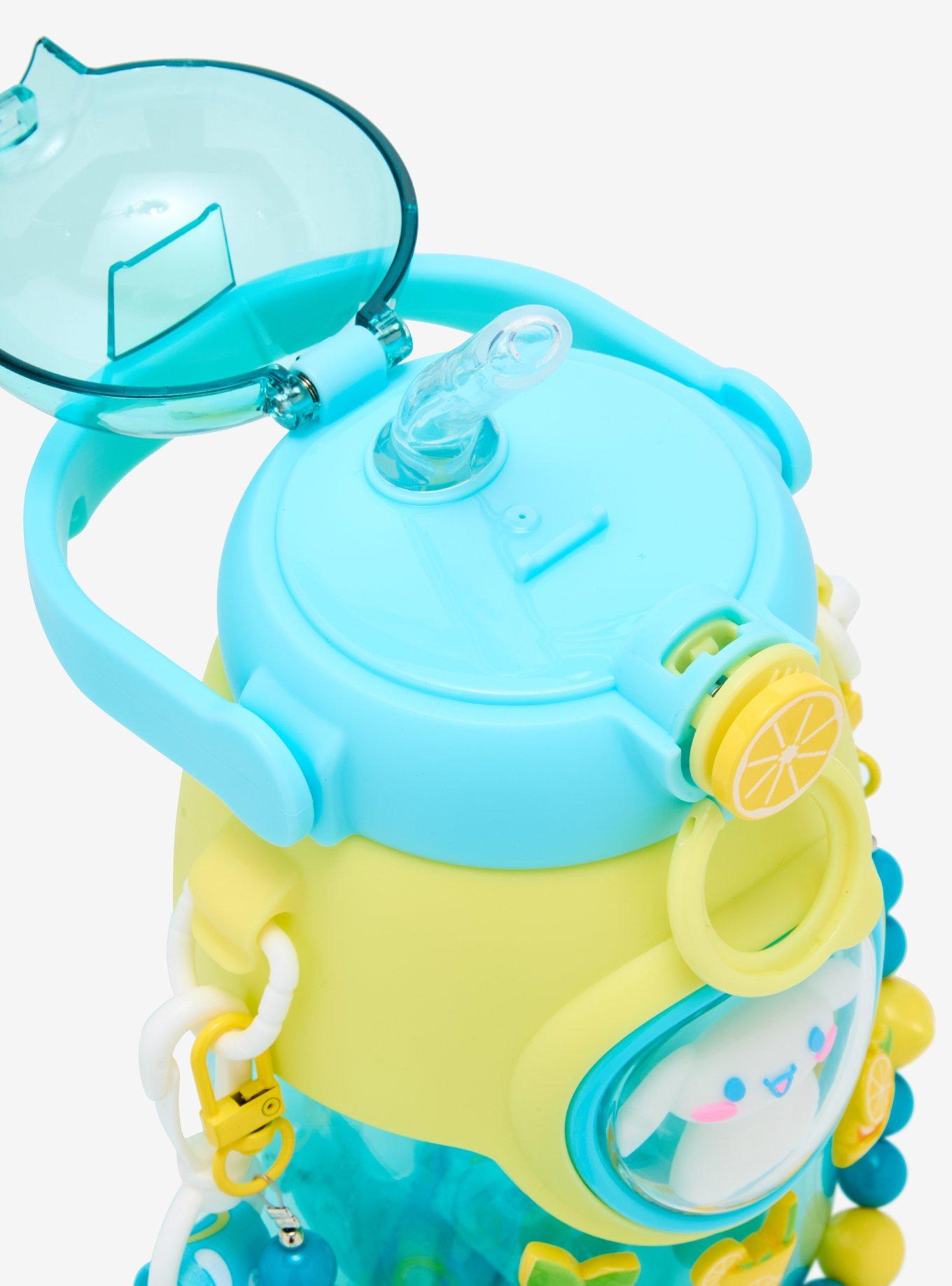 Sanrio Cinnamoroll Lemon Water Bottle with Strap, , alternate
