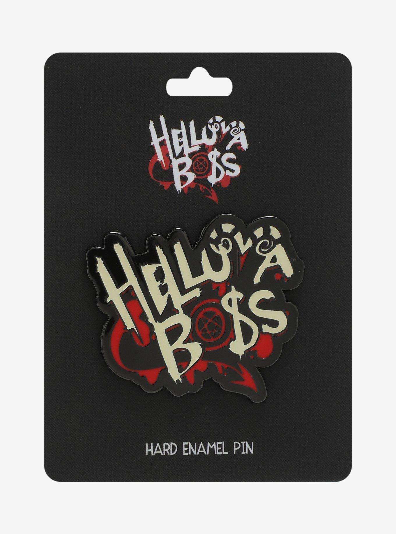 Helluva Boss Logo Enamel Pin, , hi-res