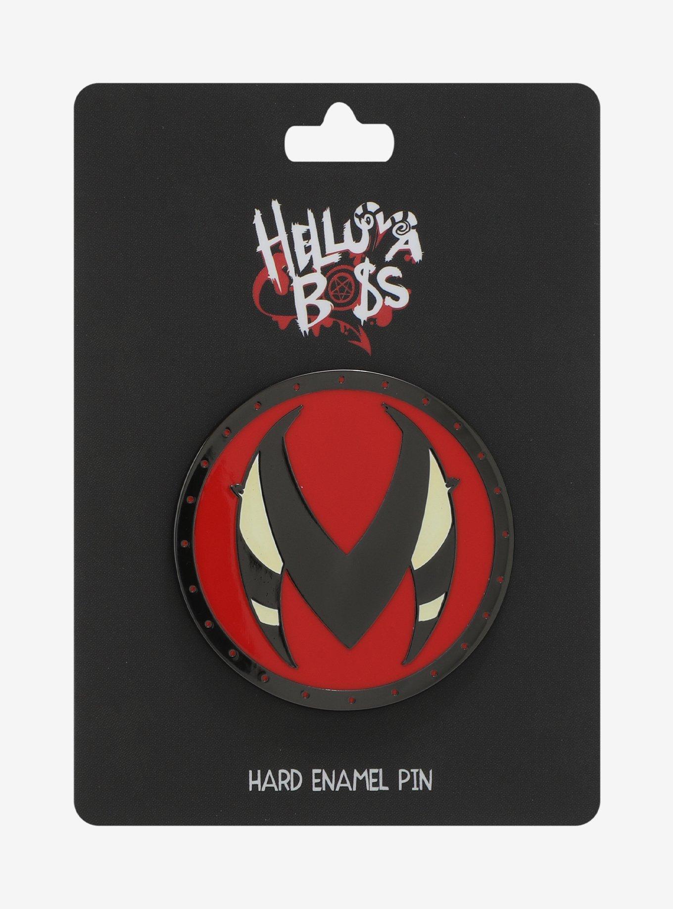 Helluva Boss I.M.P. Logo Enamel Pin, , hi-res