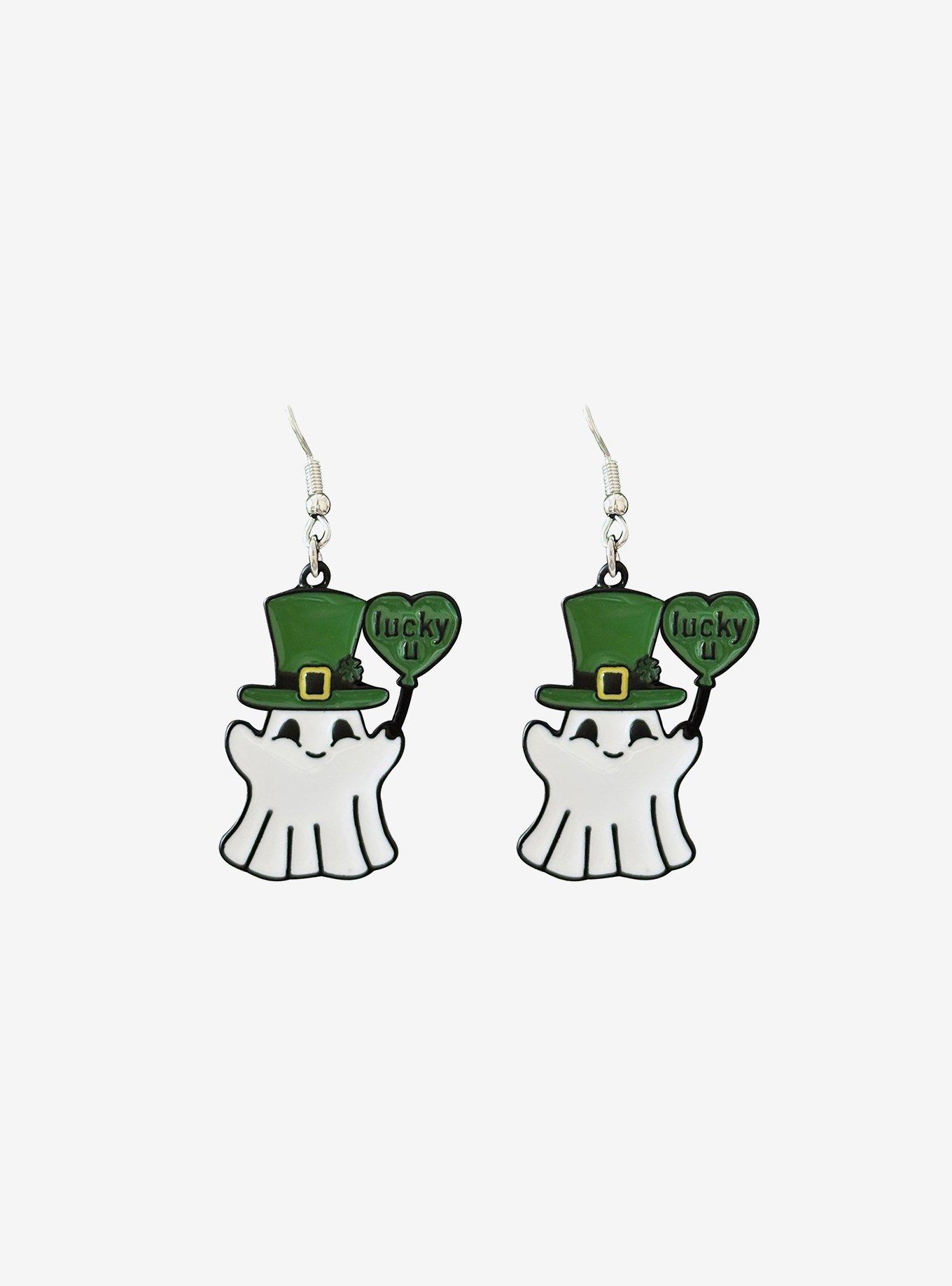 Lucky Ghosts Earrings, , hi-res