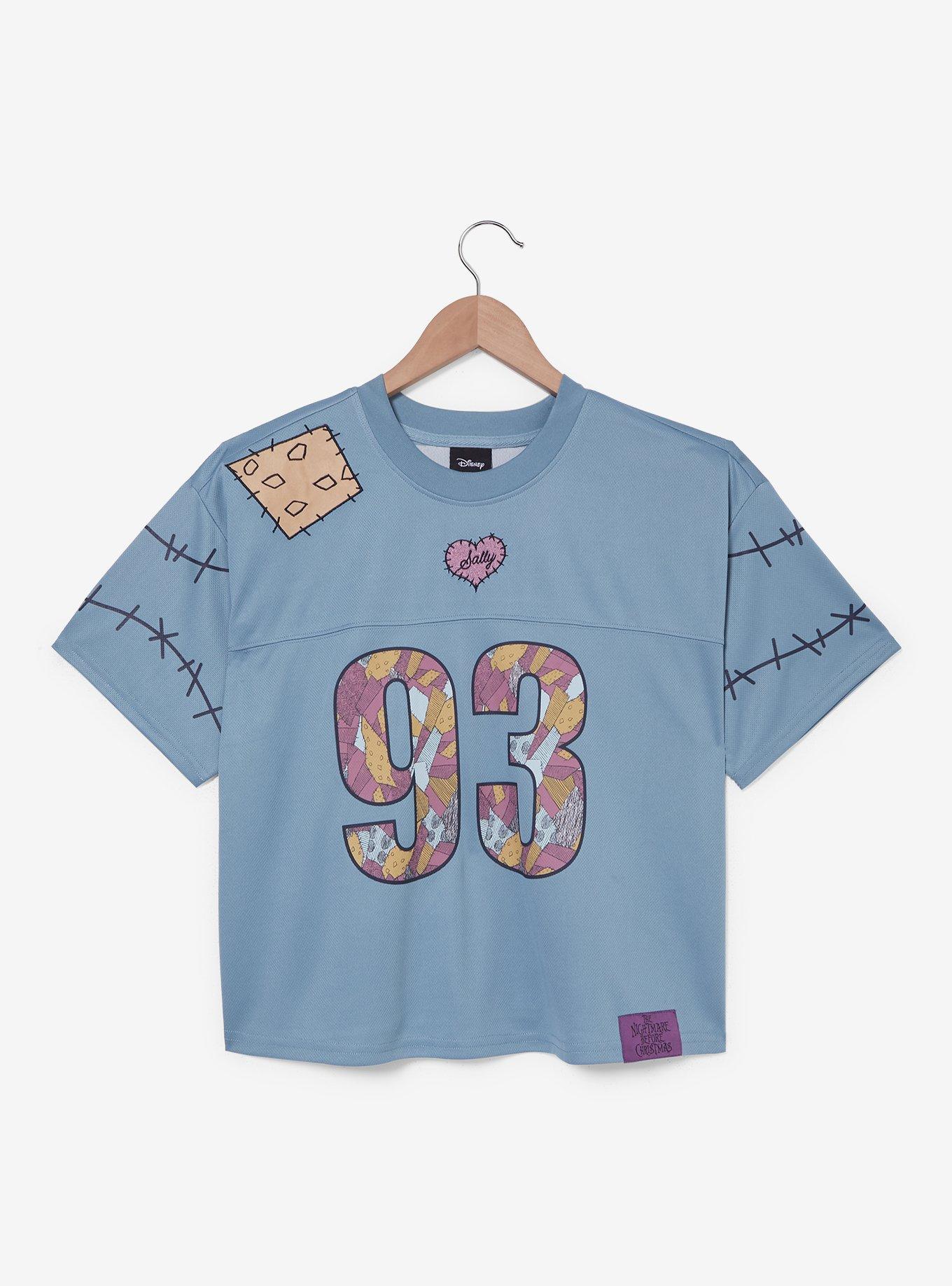 Disney The Nightmare Before Christmas Sally Women's Cropped Football Jersey - BoxLunch Exclusive, MULTI, alternate
