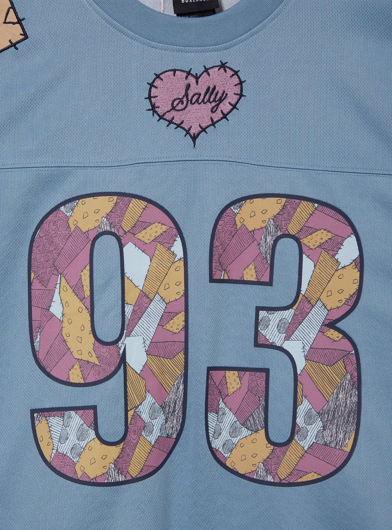 Disney The Nightmare Before Christmas Sally Women's Cropped Football Jersey - BoxLunch Exclusive, MULTI, alternate