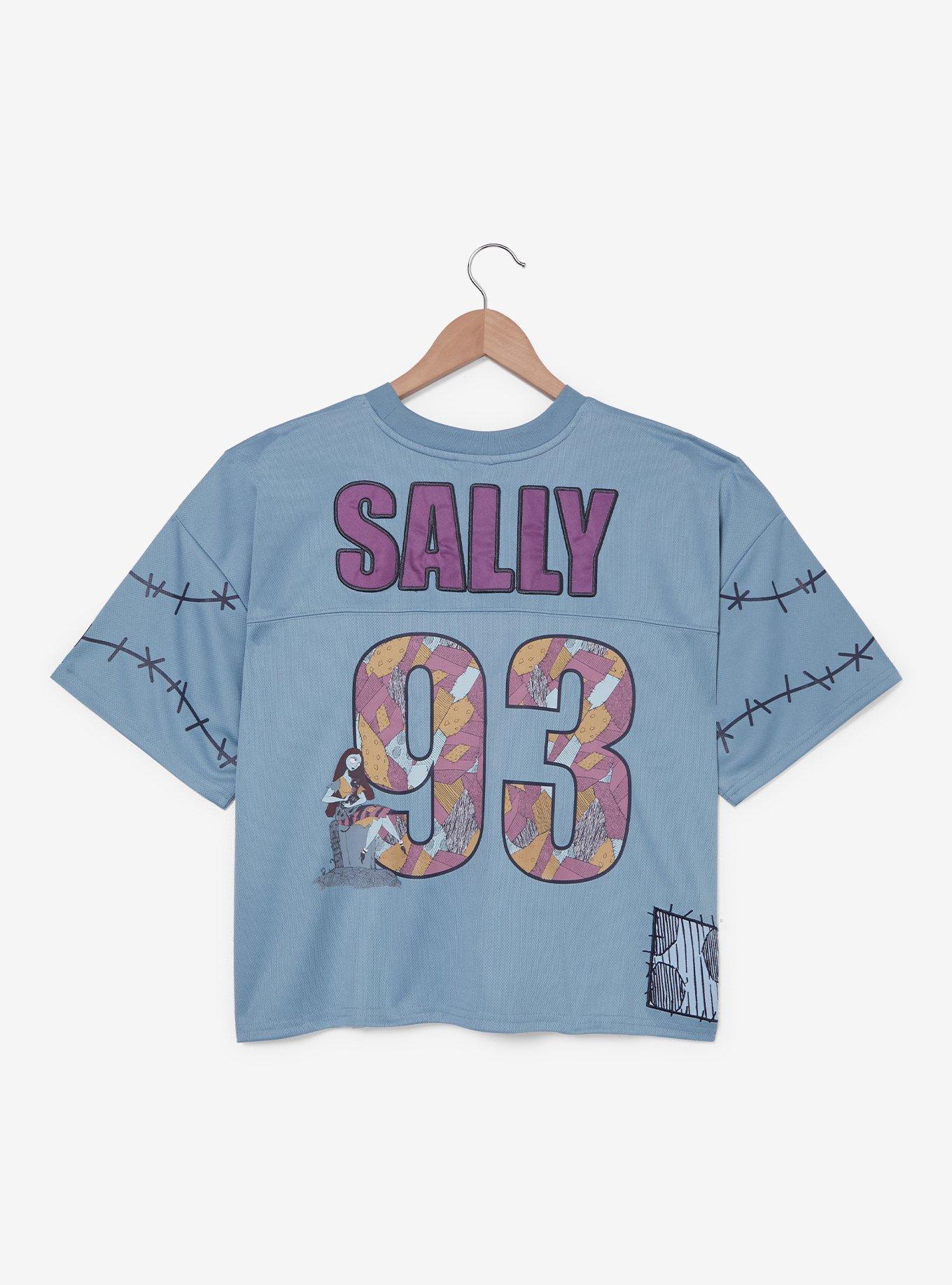 Disney The Nightmare Before Christmas Sally Women's Plus Cropped Football Jersey - BoxLunch Exclusive