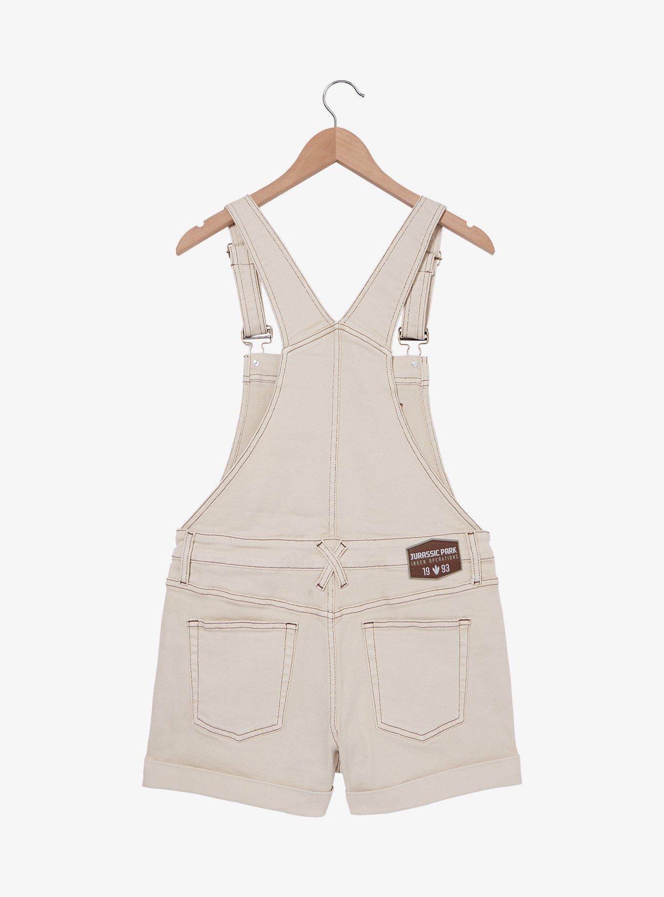 Jurassic Park Logo Women's Overall Shorts — BoxLunch Exclusive, , hi-res