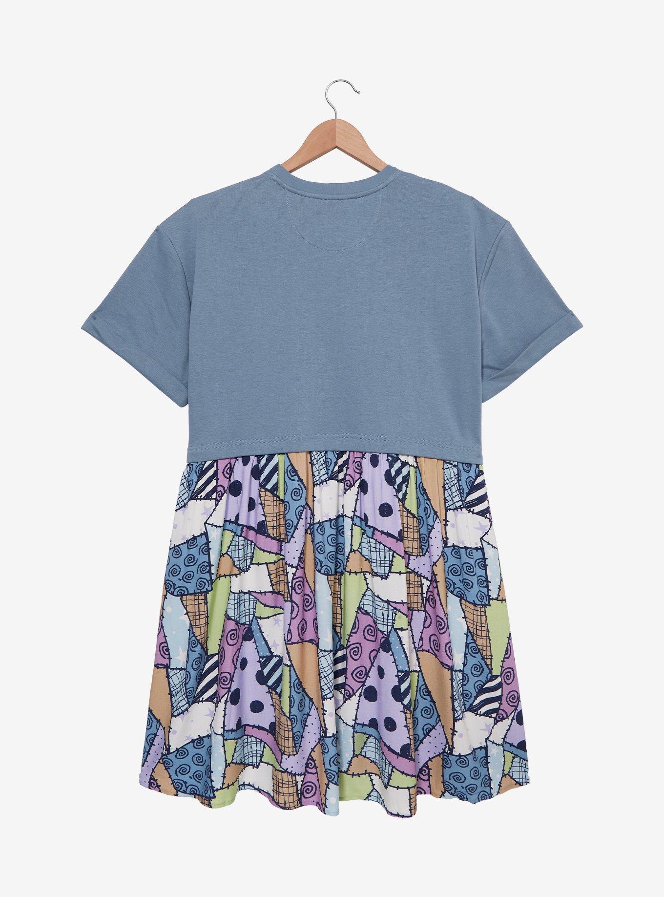 Disney The Nightmare Before Christmas Sally Patchwork T-Shirt Dress - BoxLunch Exclusive