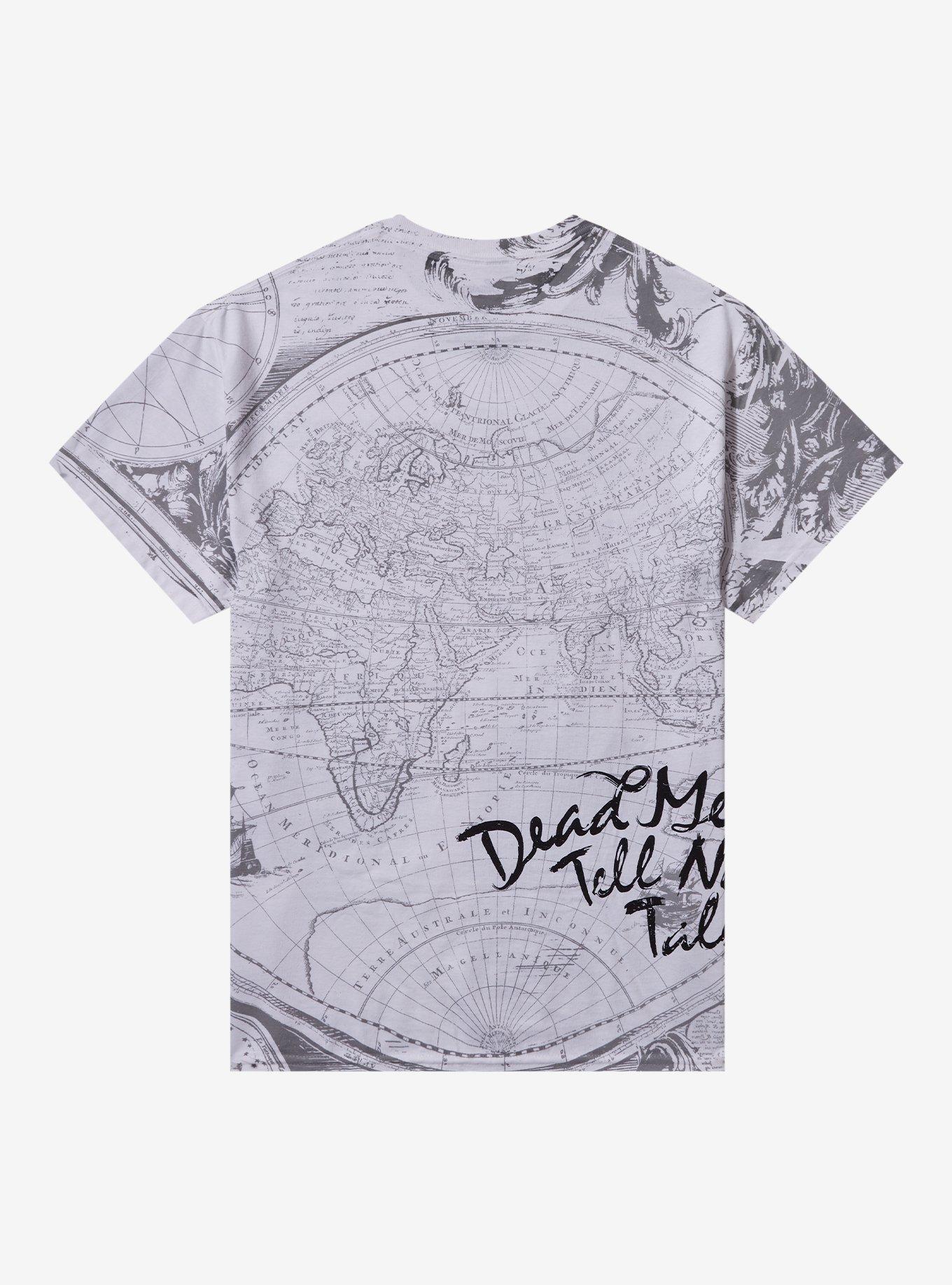 Disney Pirates Of The Caribbean: Dead Men Tell No Tales Map Boyfriend Fit Girls T-Shirt, , hi-res