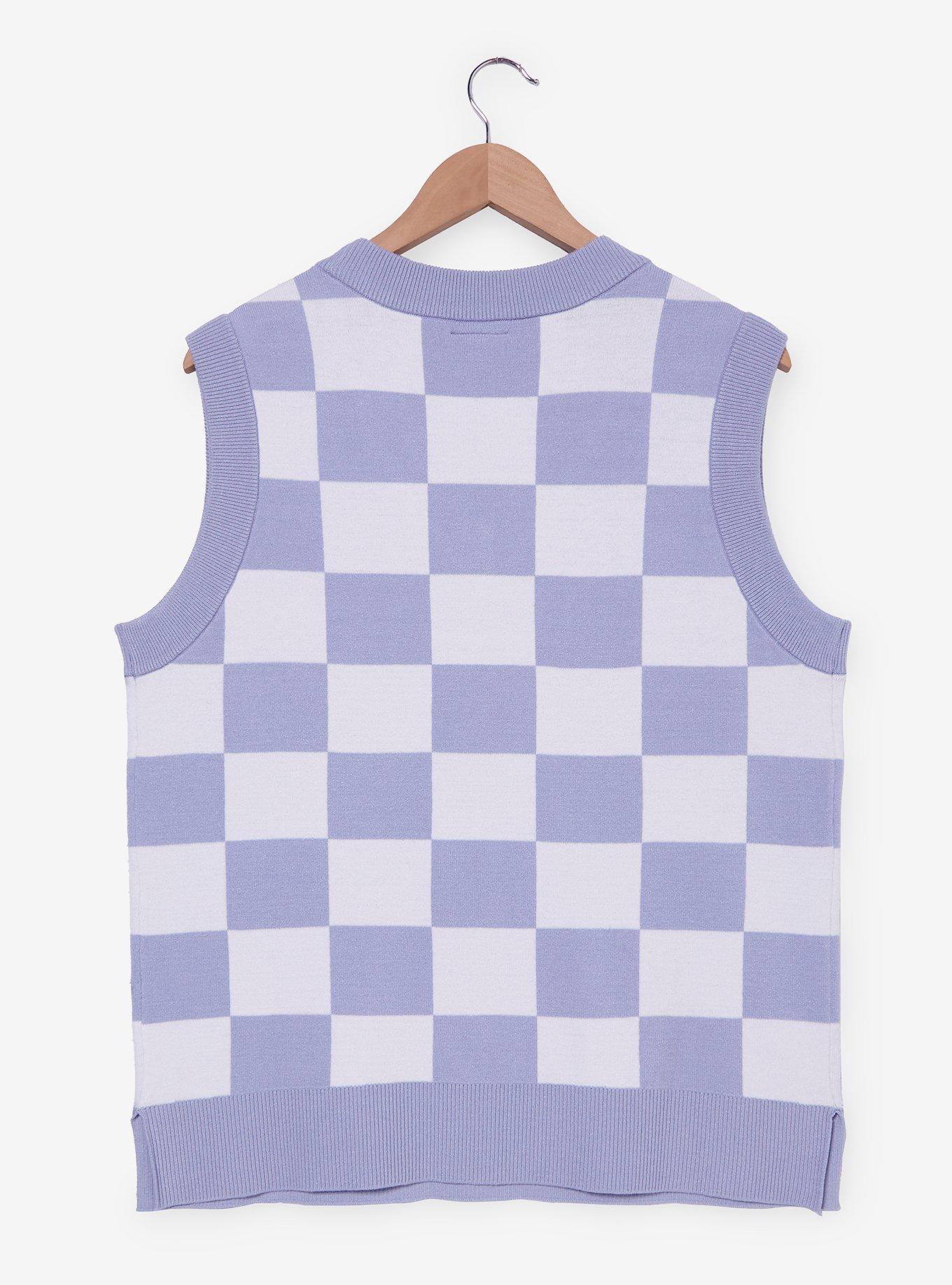 Disney The Aristocats Kittens Checkered Women's Sweater Vest - BoxLunch Exclusive, , hi-res
