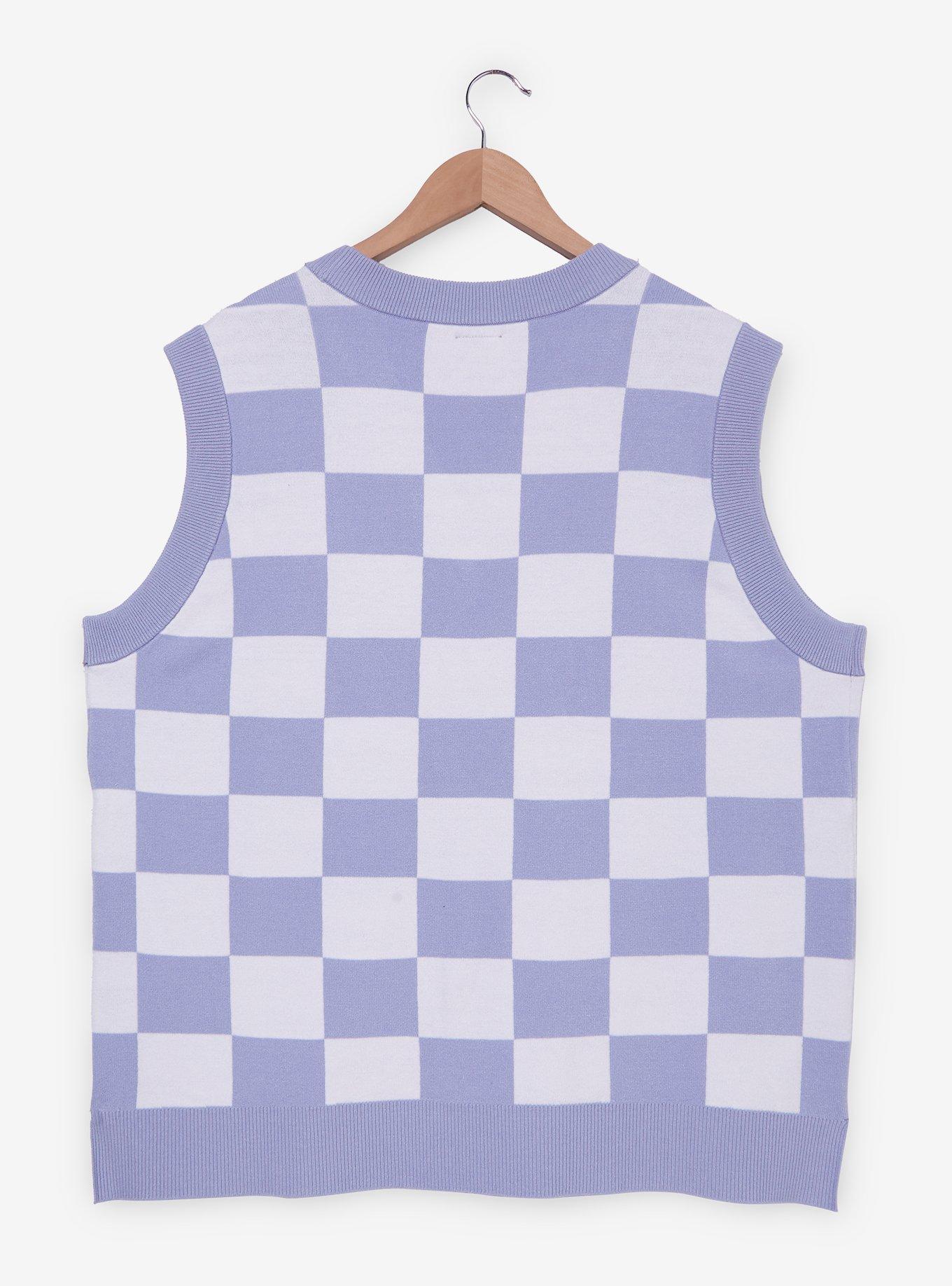 Disney The Aristocats Kittens Checkered Women's Plus Size Sweater Vest - BoxLunch Exclusive, , hi-res