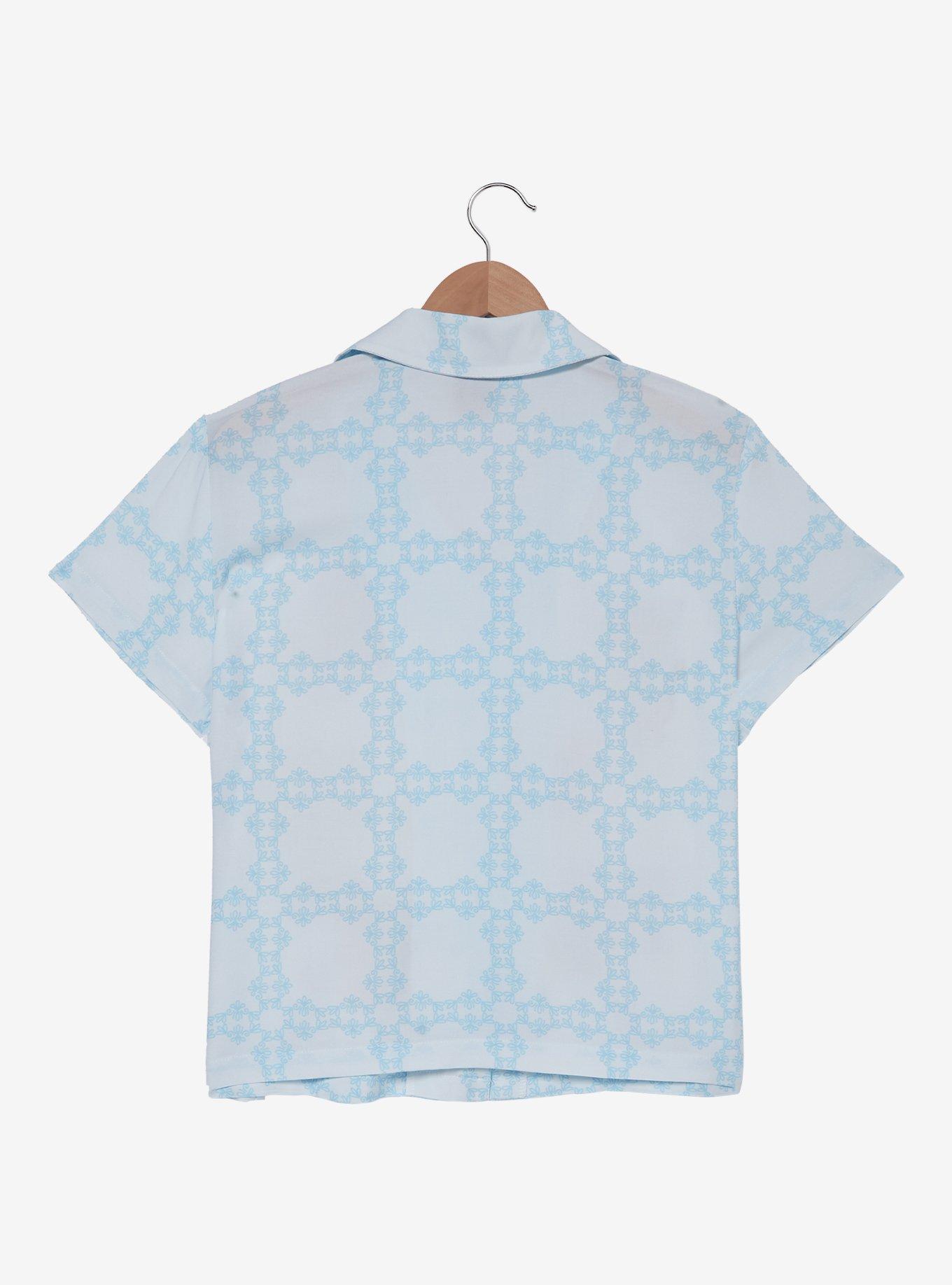 Disney The Aristocats Kittens & Instruments Woven Women's Cropped Button-Up - BoxLunch Exclusive, , hi-res