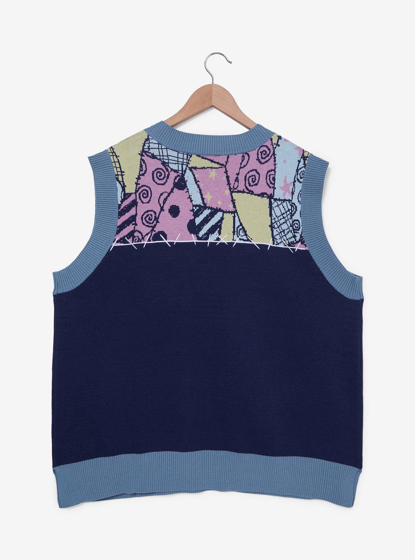 Disney The Nightmare Before Christmas Sally Icons Women's Plus Size Sweater Vest - BoxLunch Exclusive, , hi-res