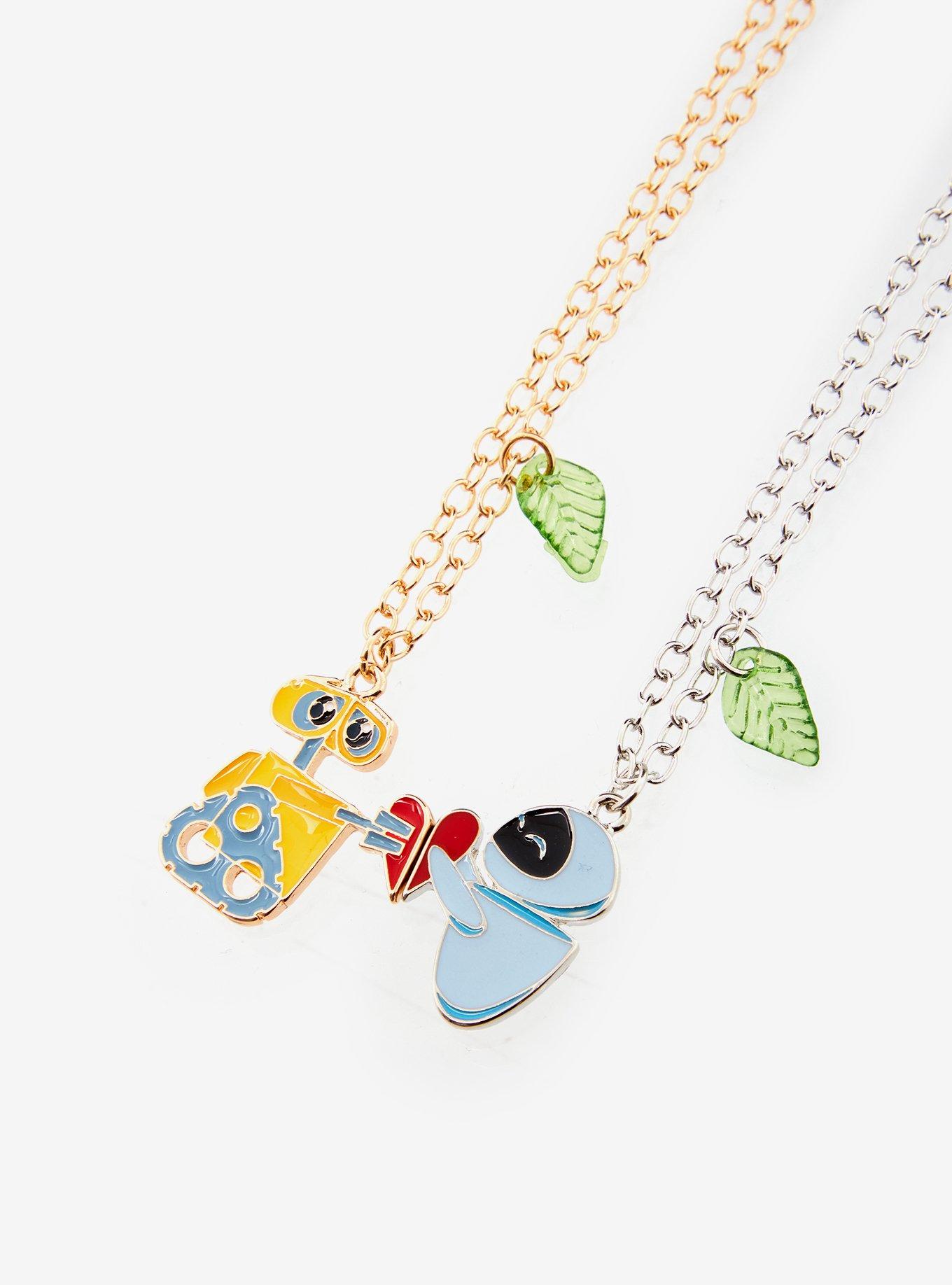Disney Pixar WALL-E & EVE Hearts Magnetic Best Friend Necklace Set, , alternate