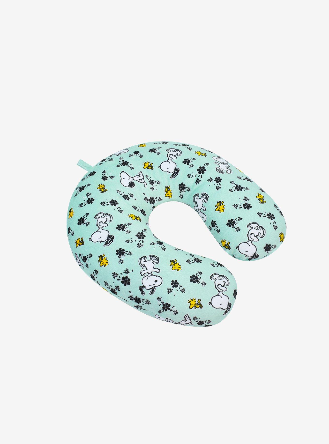 FUL Peanuts Snoopy and Woodstock Flowers Travel Neck Pillow, , hi-res