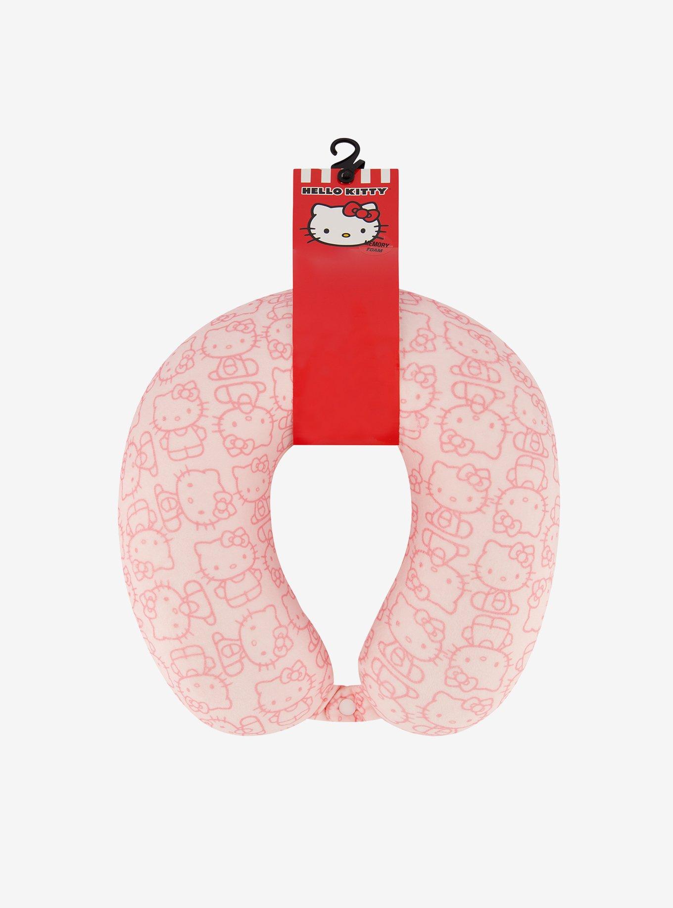 FUL Hello Kitty All Over Print Travel Neck Pillow Pink, , alternate