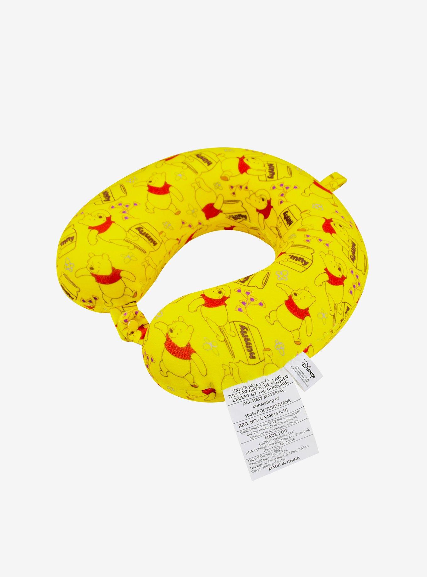 FUL Disney Winnie The Pooh Honey All Over Print Travel Neck Pillow, , alternate