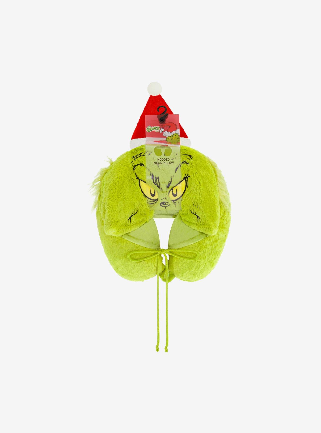 FUL The Grinch Santa Hat Hoodie Travel Neck Pillow, , alternate