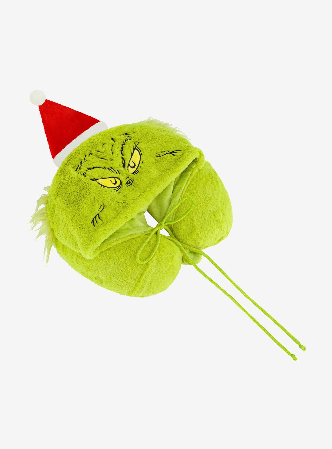 FUL The Grinch Santa Hat Hoodie Travel Neck Pillow, , alternate