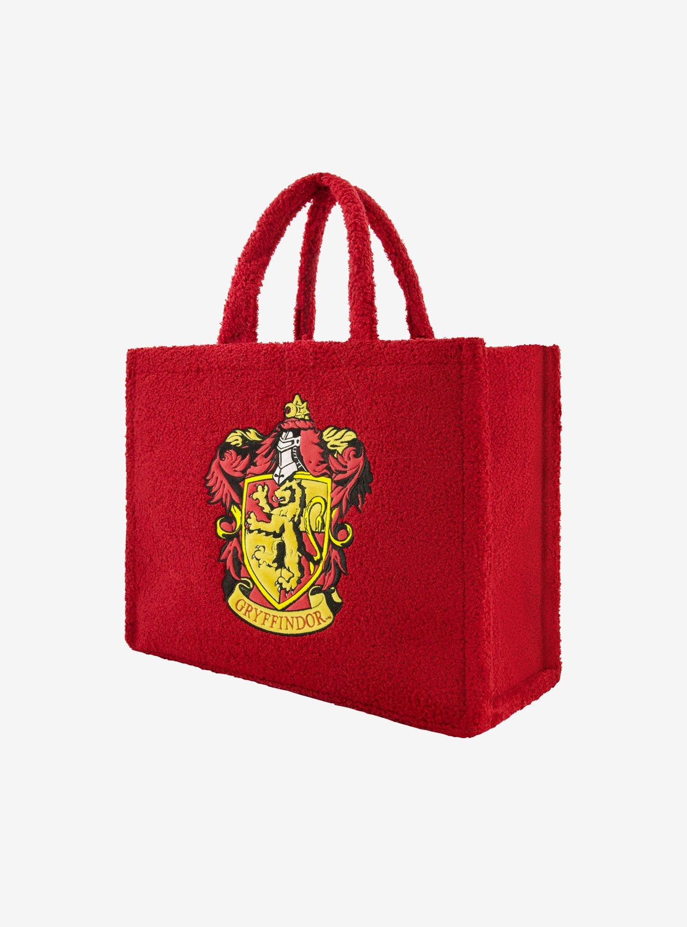 FUL Harry Potter Gryffindor Crest Sherpa Travel Tote with Trolley Strap, , alternate