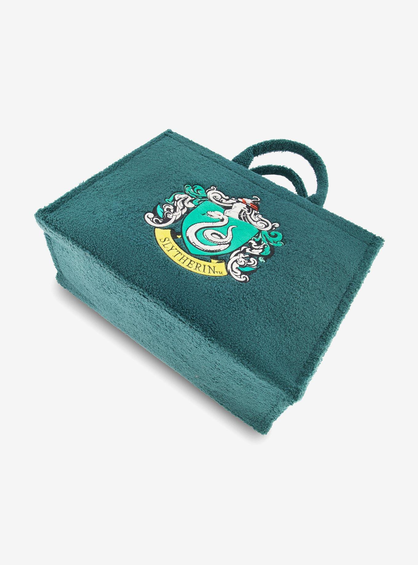 FUL Harry Potter Slytherin Crest Sherpa Travel Tote with Trolley Strap, , alternate