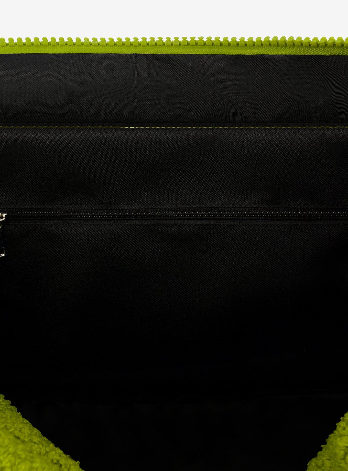 FUL The Grinch Big Face Sherpa Travel Tote with Trolly Strap, , alternate