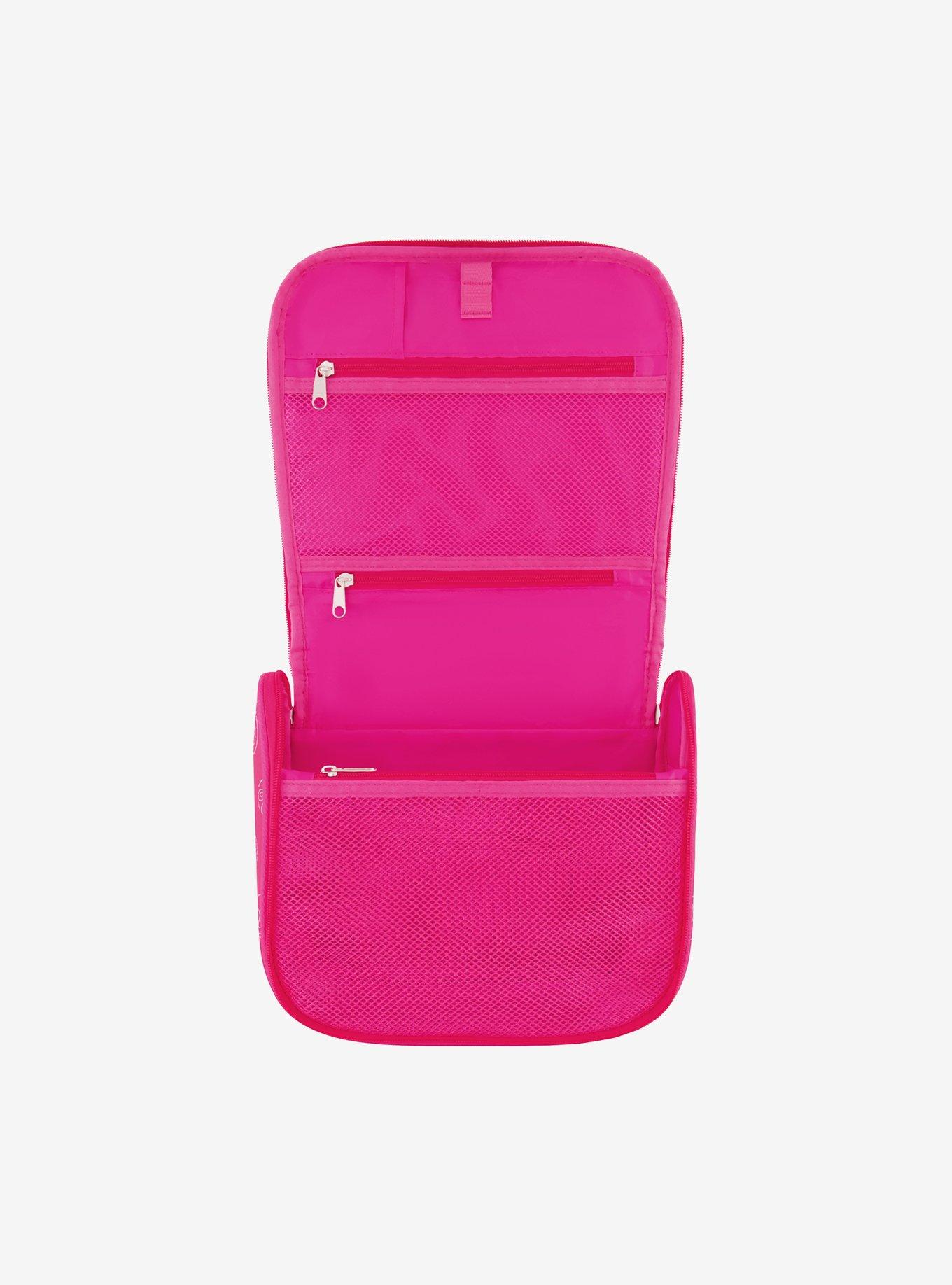 FUL Barbie All Over Logo Pattern Cosmetic Bag, , alternate