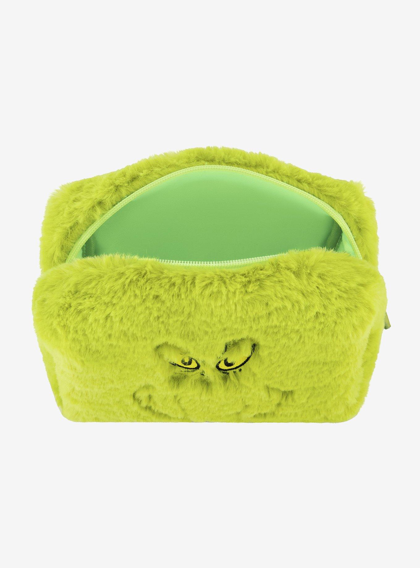 FUL The Grinch Face Plush Cosmetic Bag, , alternate