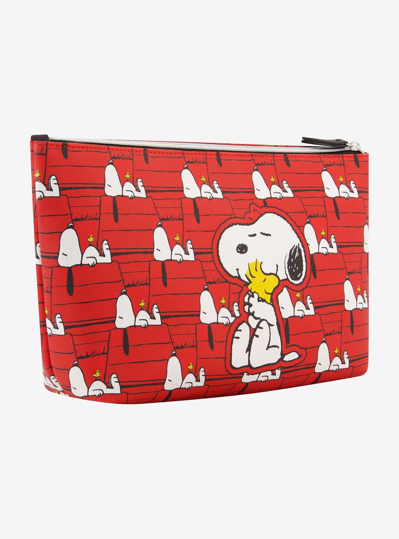 FUL Peanuts Snoopy & Woodstock Red Trapezoid Cosmetic Bag, , alternate