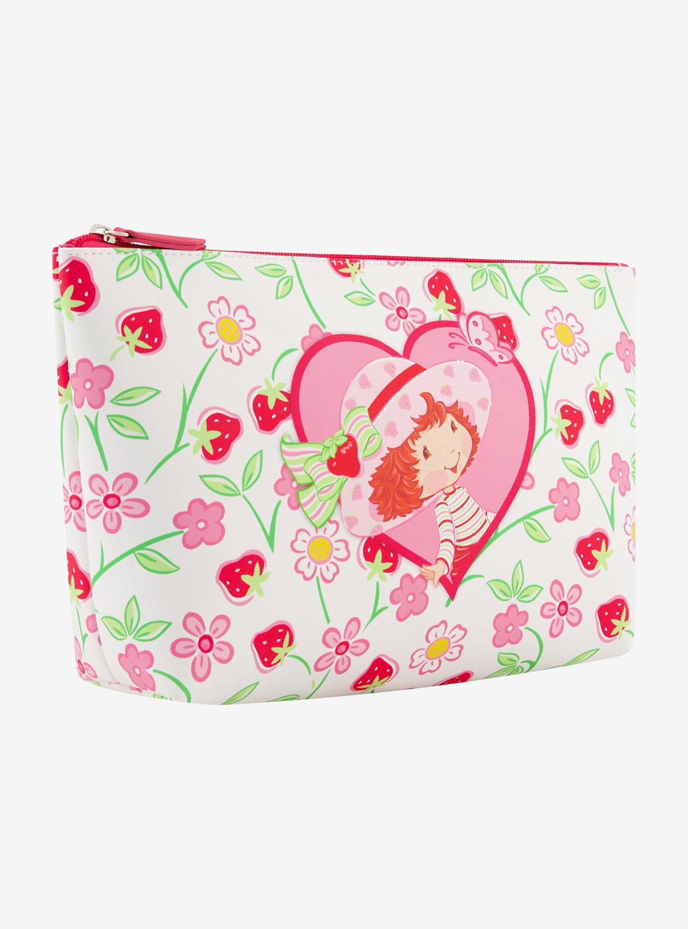 FUL Strawberry Shortcake Heart Trapezoid Cosmetic Bag, , alternate