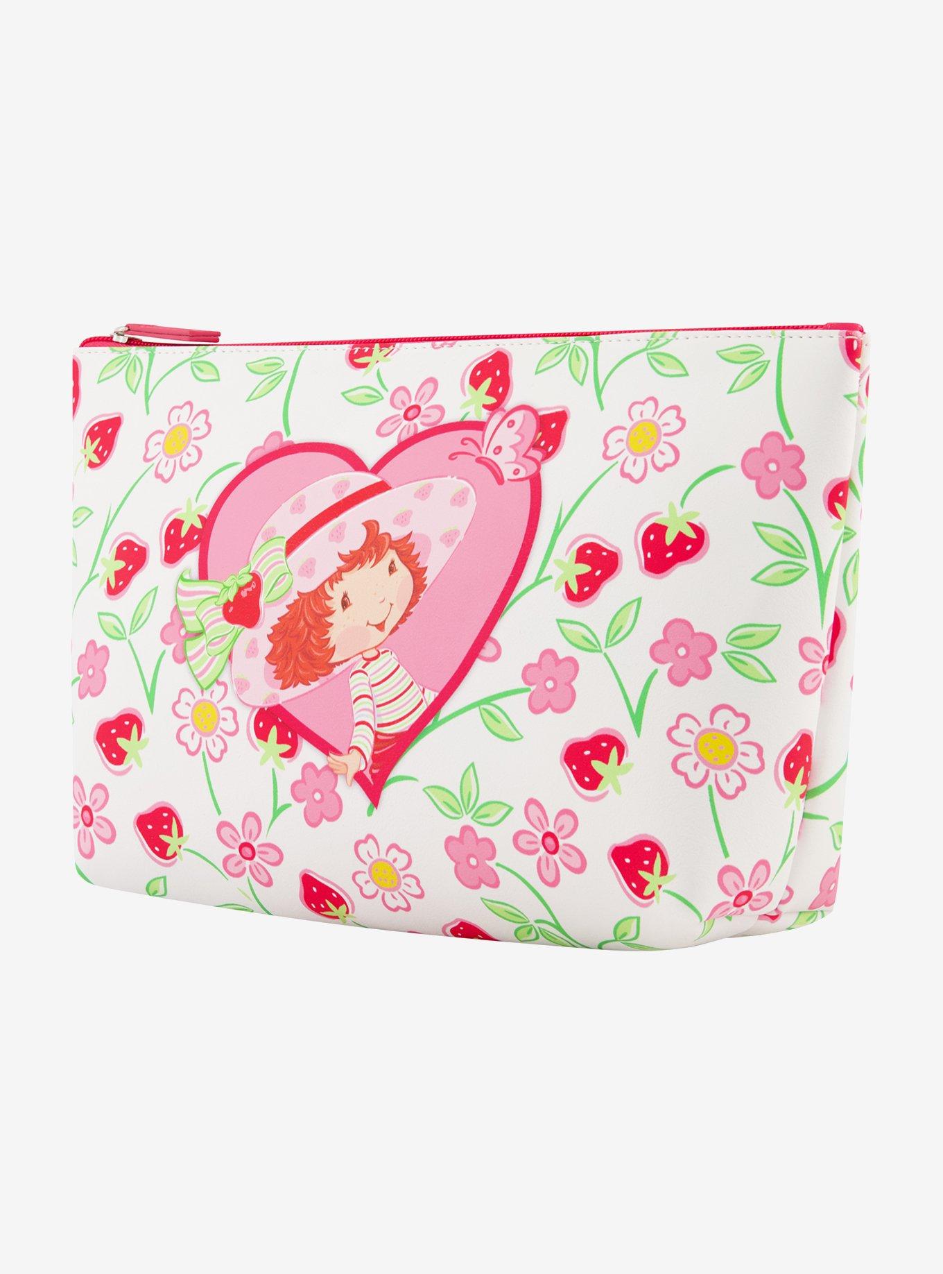 FUL Strawberry Shortcake Heart Trapezoid Cosmetic Bag, , alternate