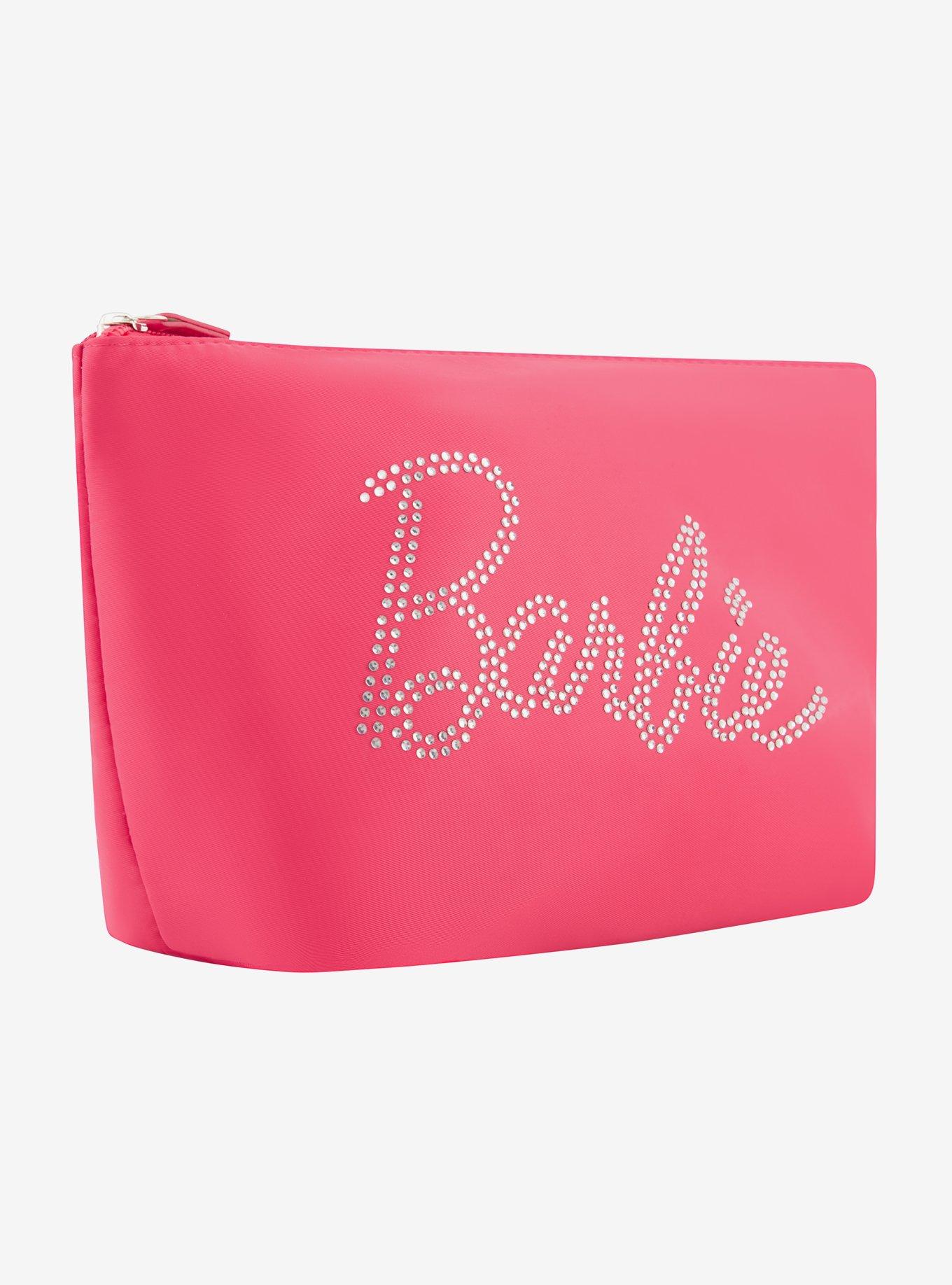 FUL Barbie Rhinestone Logo Cosmetic Bag, , alternate