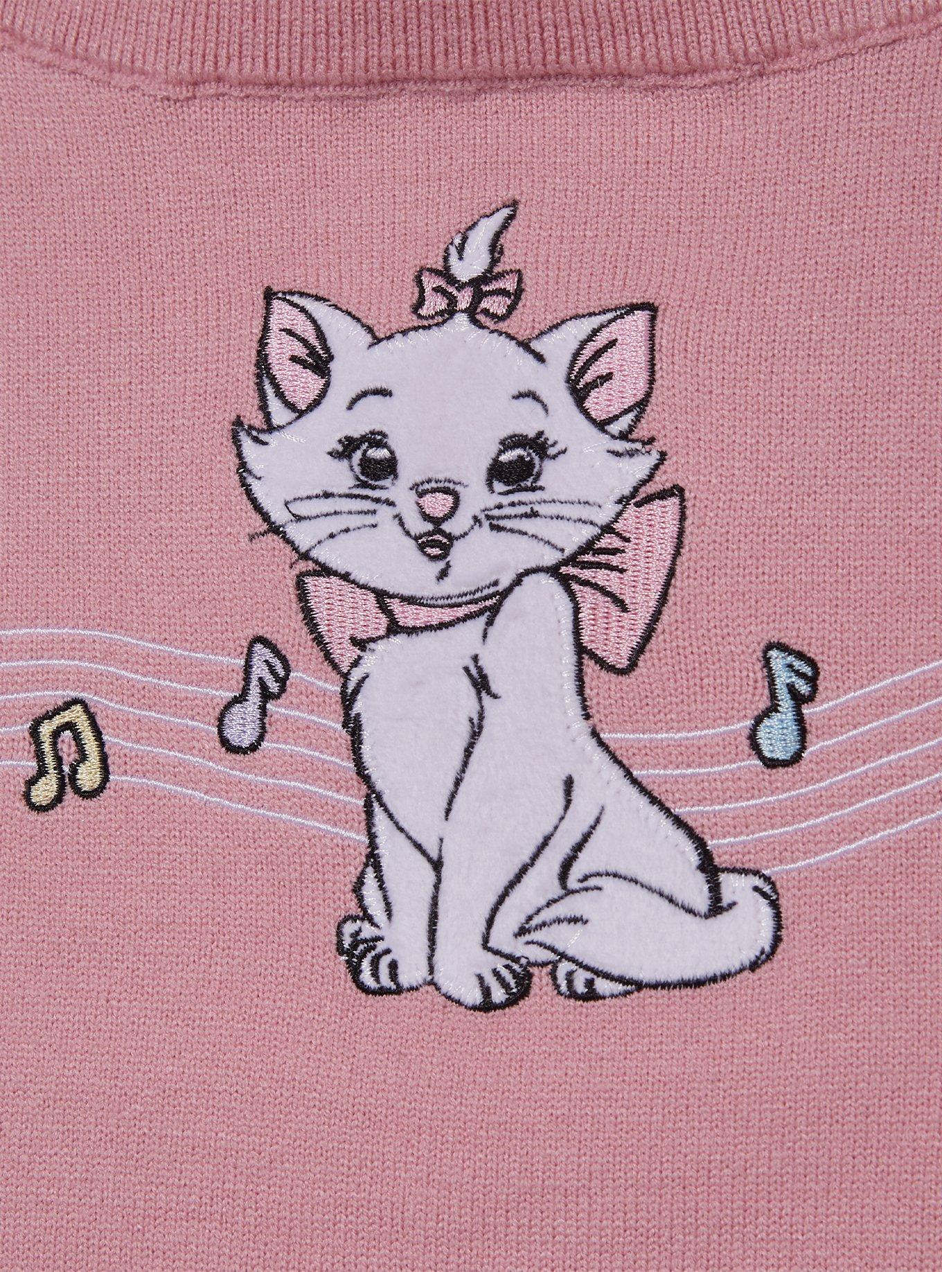 Disney The Aristocats Marie Music Notes Women's Plus Size Knit Tank - BoxLunch Exclusive, LIGHT PINK, alternate