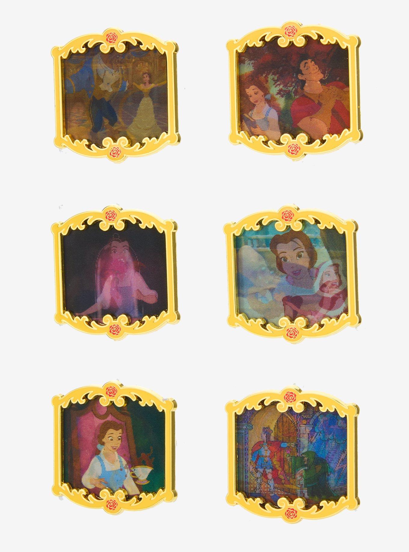 Loungefly Disney Beauty and The Beast Lenticular Scenes Blind Box Enamel Pin - BoxLunch Exclusive, , alternate