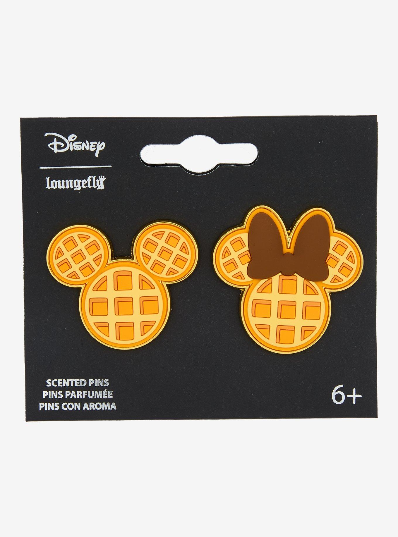 Loungefly Disney Mickey & Minnie Mouse Waffle Scented Enamel Pin Set - BoxLunch Exclusive, , alternate