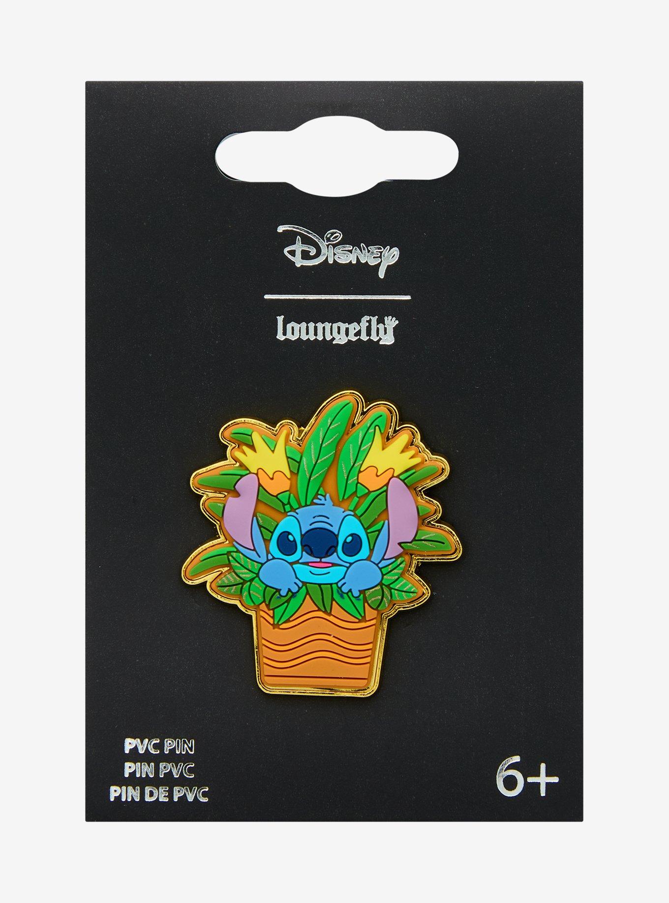 Loungefly Disney Lilo & Stitch Plant Stitch Enamel Pin - BoxLunch Exclusive, , alternate