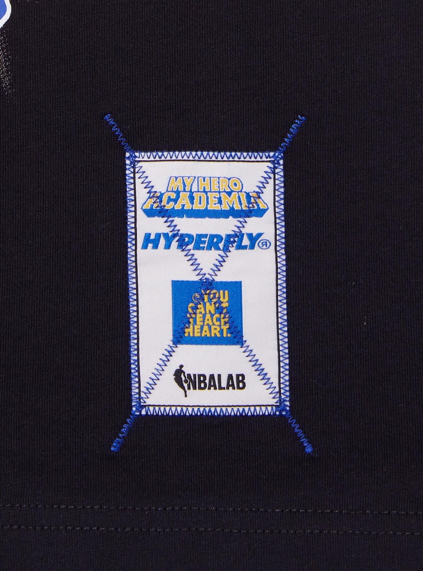 Hyperfly NBA x My Hero Academia Endeavor Golden State Warriors T-Shirt - BoxLunch Exclusive, BLACK, alternate