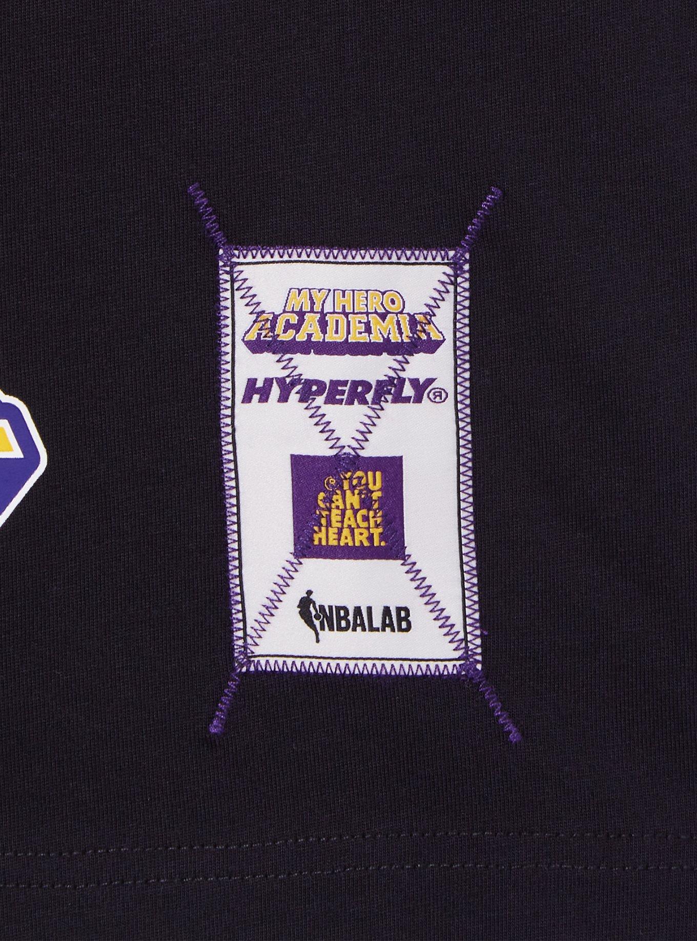 Hyperfly NBA x My Hero Academia Mirko Los Angeles Lakers T-Shirt - BoxLunch Exclusive, BLACK, alternate