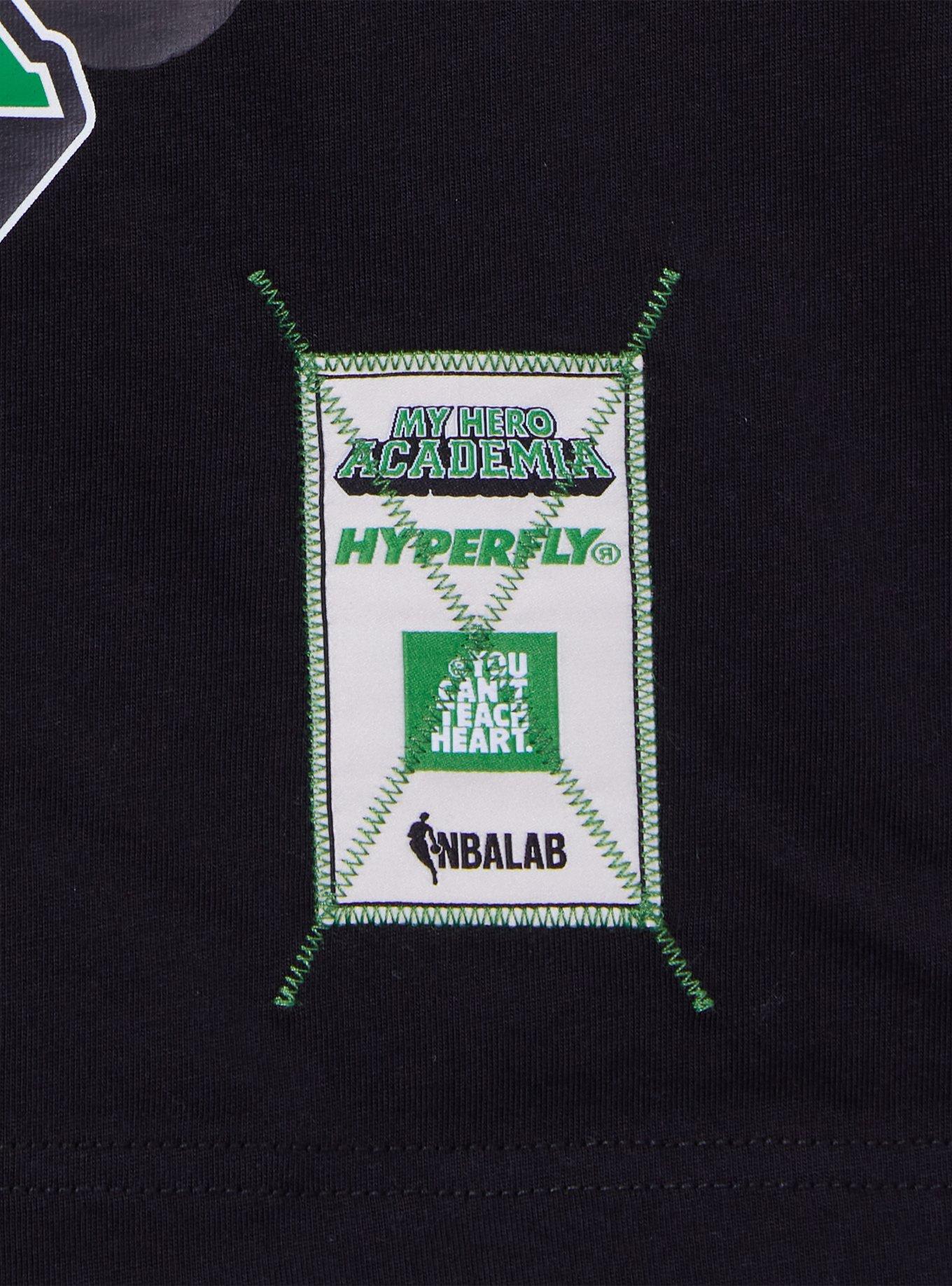 Hyperfly NBA x My Hero Academia Deku Boston Celtics T-Shirt - BoxLunch Exclusive, BLACK, alternate