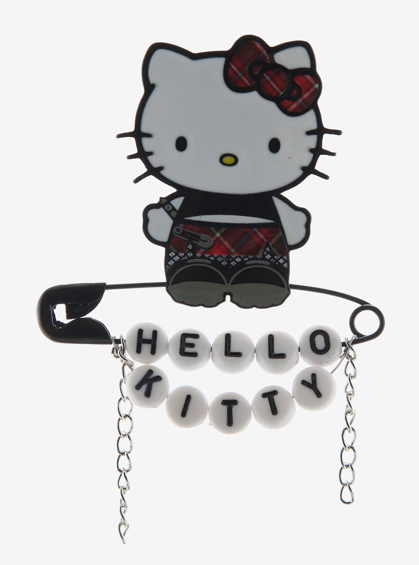 Hello Kitty Punk Safety Pin Enamel Pin