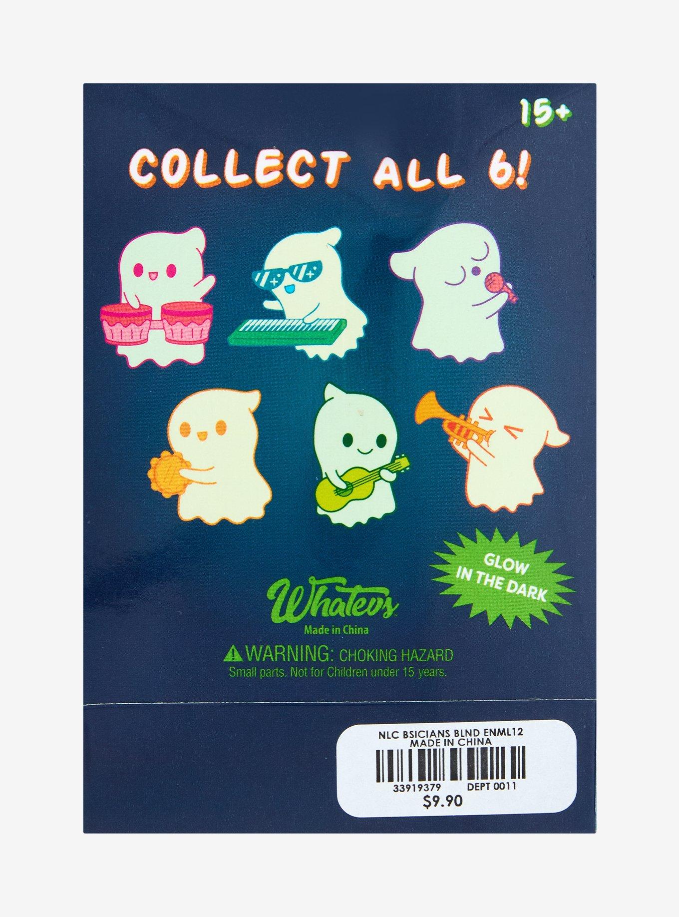 Boosicians Ghost Musician Glow-In-The-Dark Blind Box Enamel Pin, , alternate