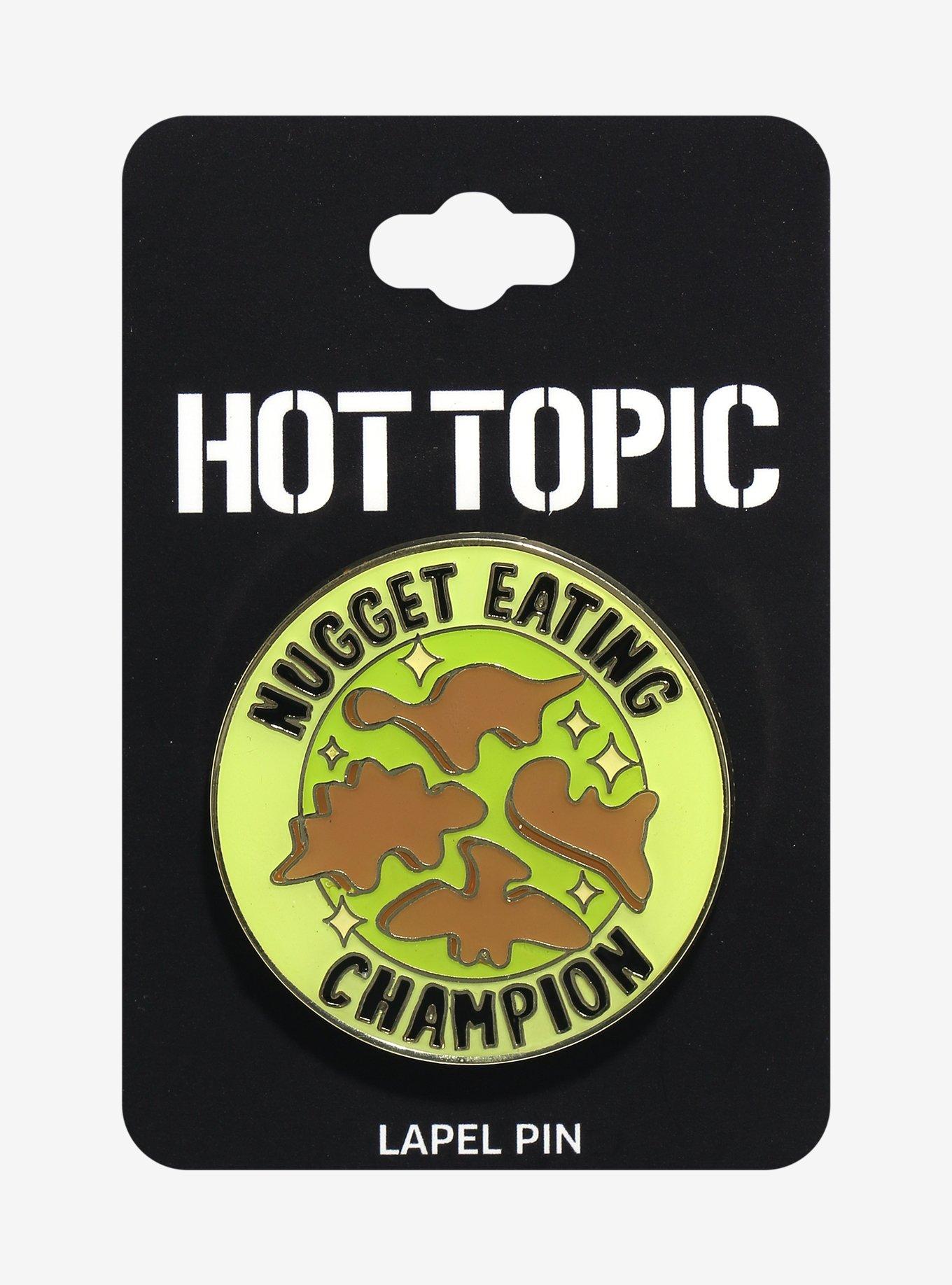 Dino Nugget Eating Champion Enamel Pin, , hi-res