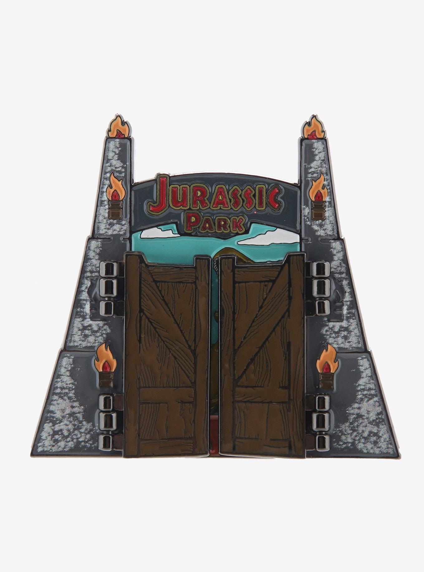 Jurassic Park Hinge Doors Enamel Pin, , alternate