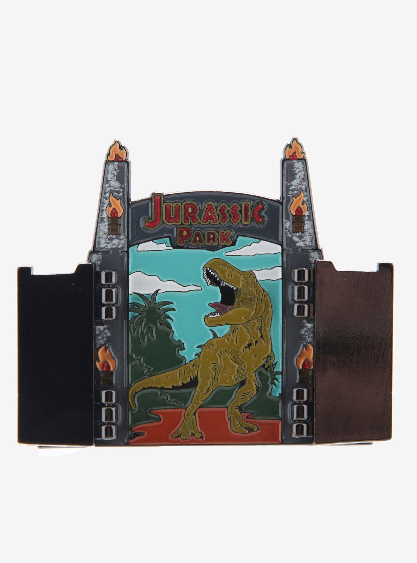 Jurassic Park Hinge Doors Enamel Pin, , alternate