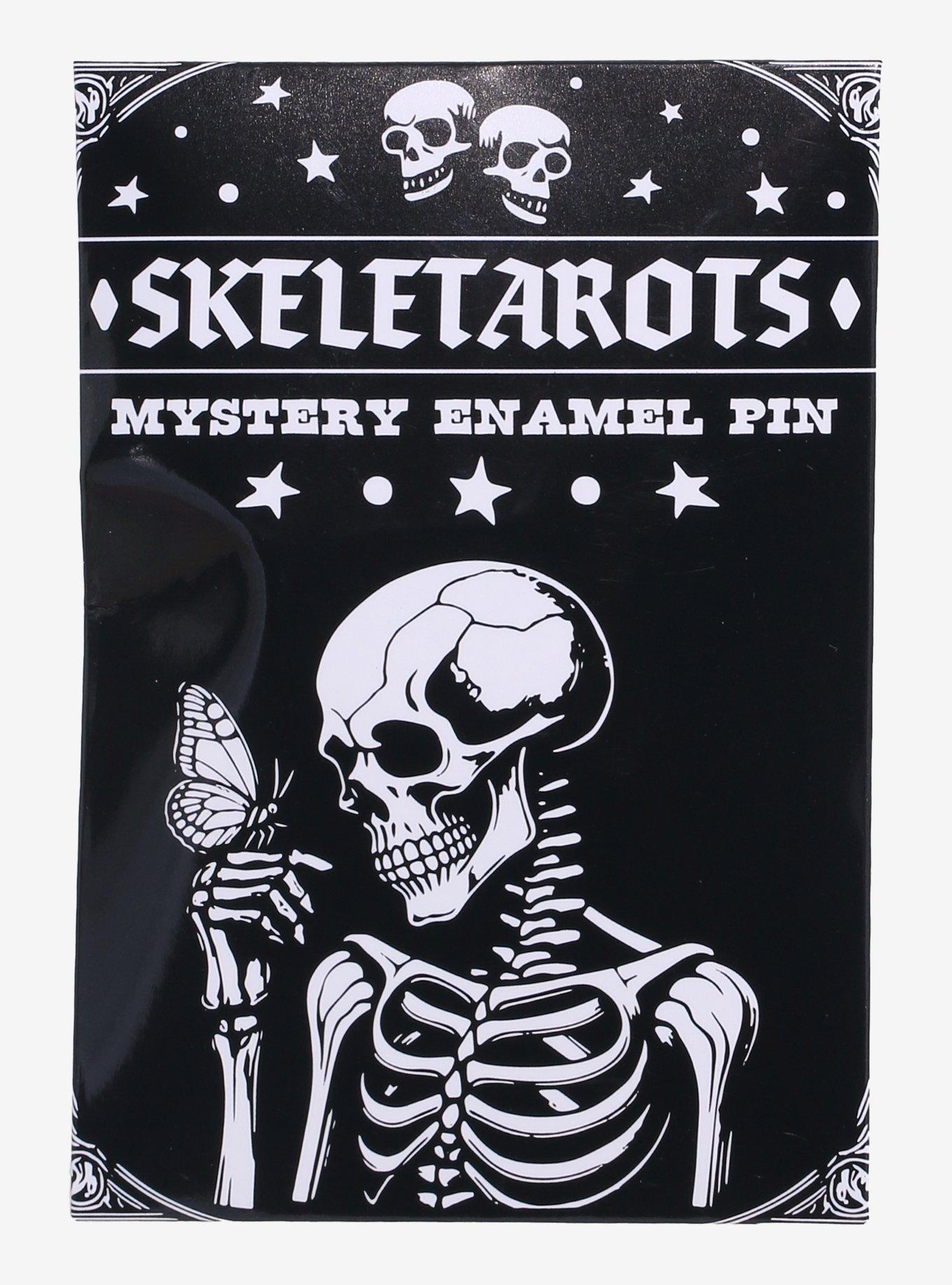 Skeleton Tarot Card Blind Box Enamel Pin, , hi-res