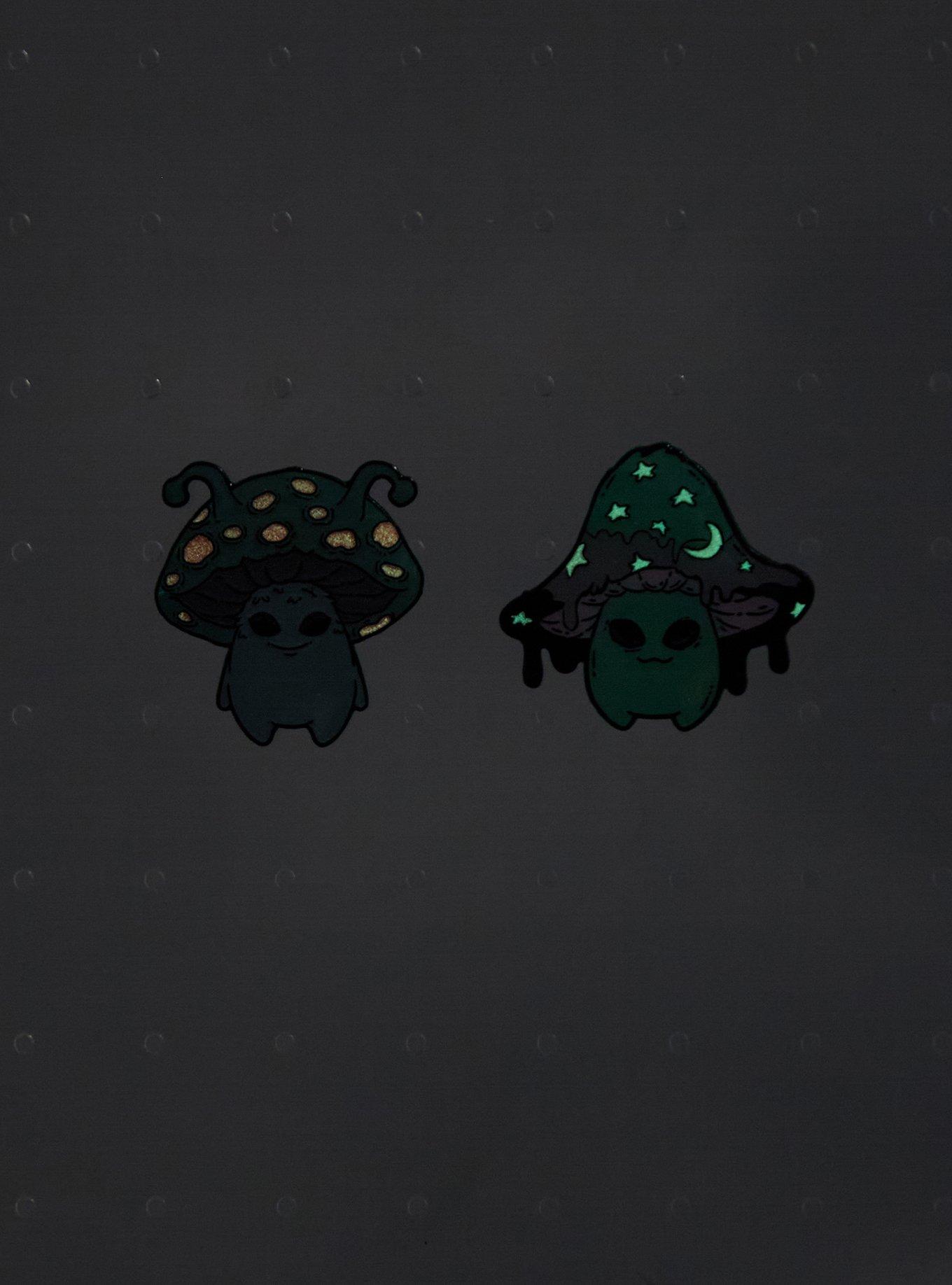 Guild Of Calamity Space Mushroom Glow-In-The-Dark Enamel Pin Set, , alternate