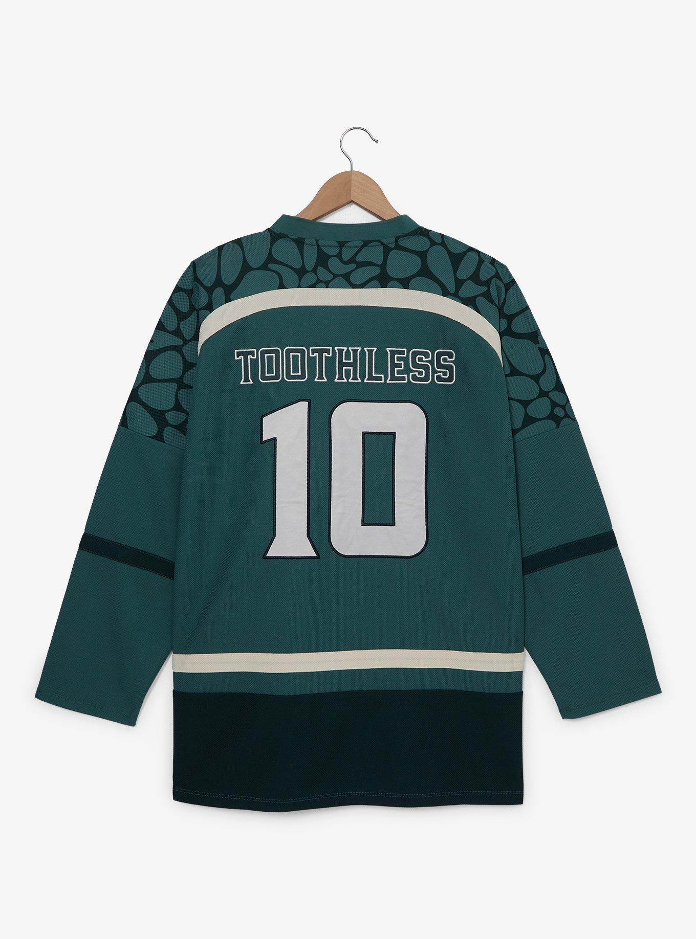 DreamWorks How To Train Your Dragon Toothless Hockey Jersey - BoxLunch Exclusive, DARK GREEN, alternate