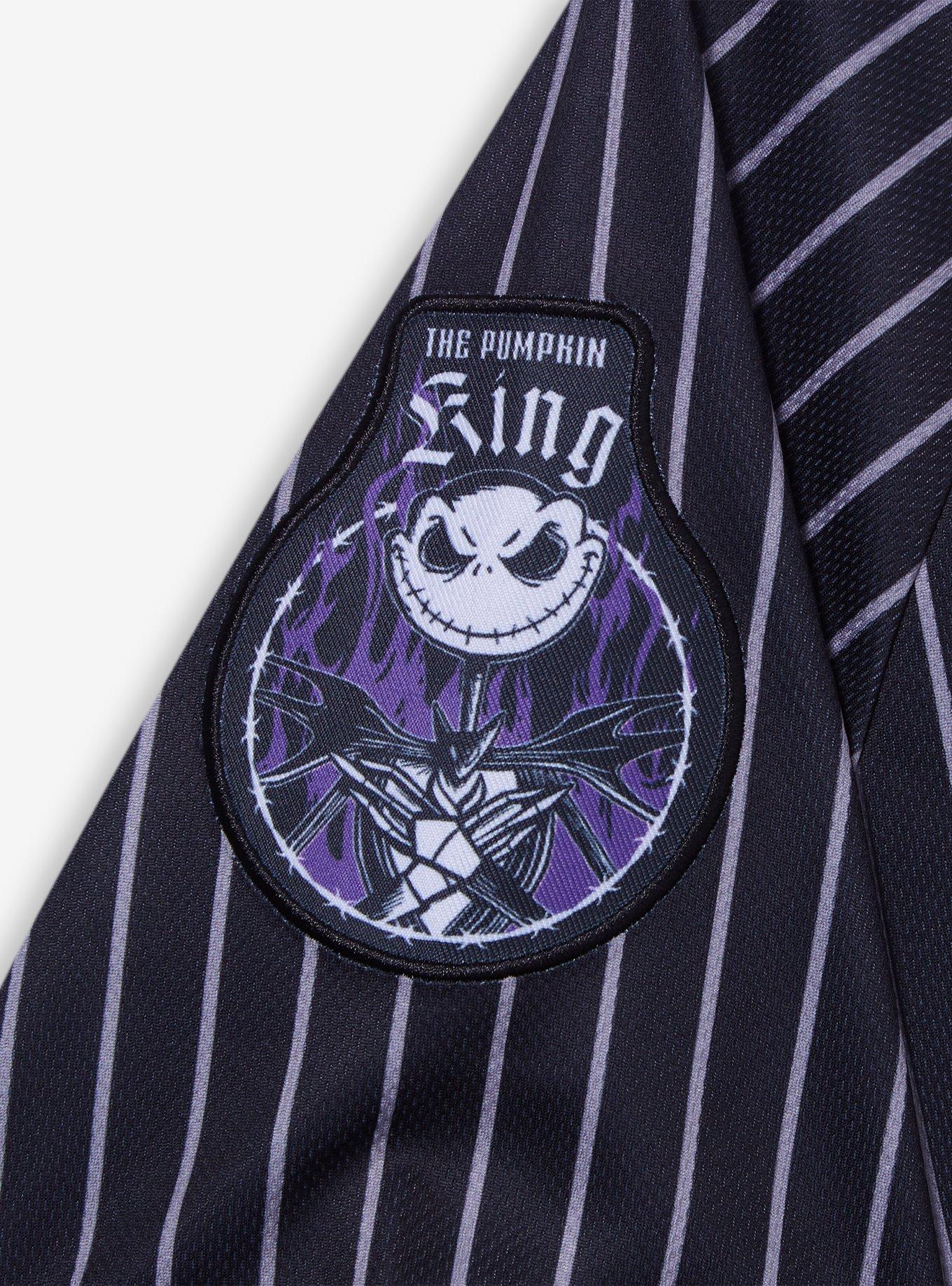 Disney The Nightmare Before Christmas Halloween Town Flames Batting Jersey - BoxLunch Exclusive, BLACK, alternate