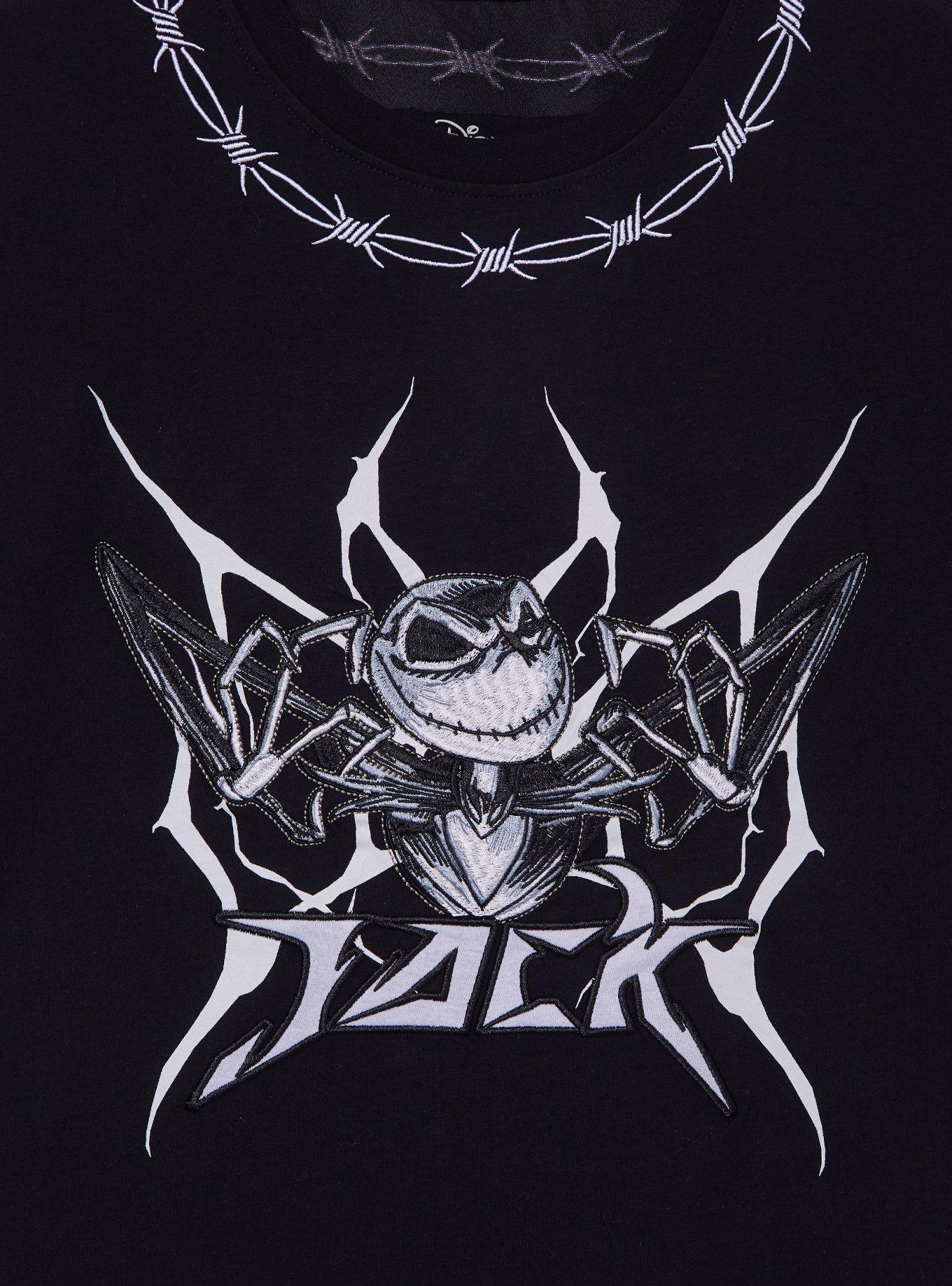 Disney The Nightmare Before Christmas Jack Skellington Barbed Wire T-Shirt - BoxLunch Exclusive, BLACK, alternate