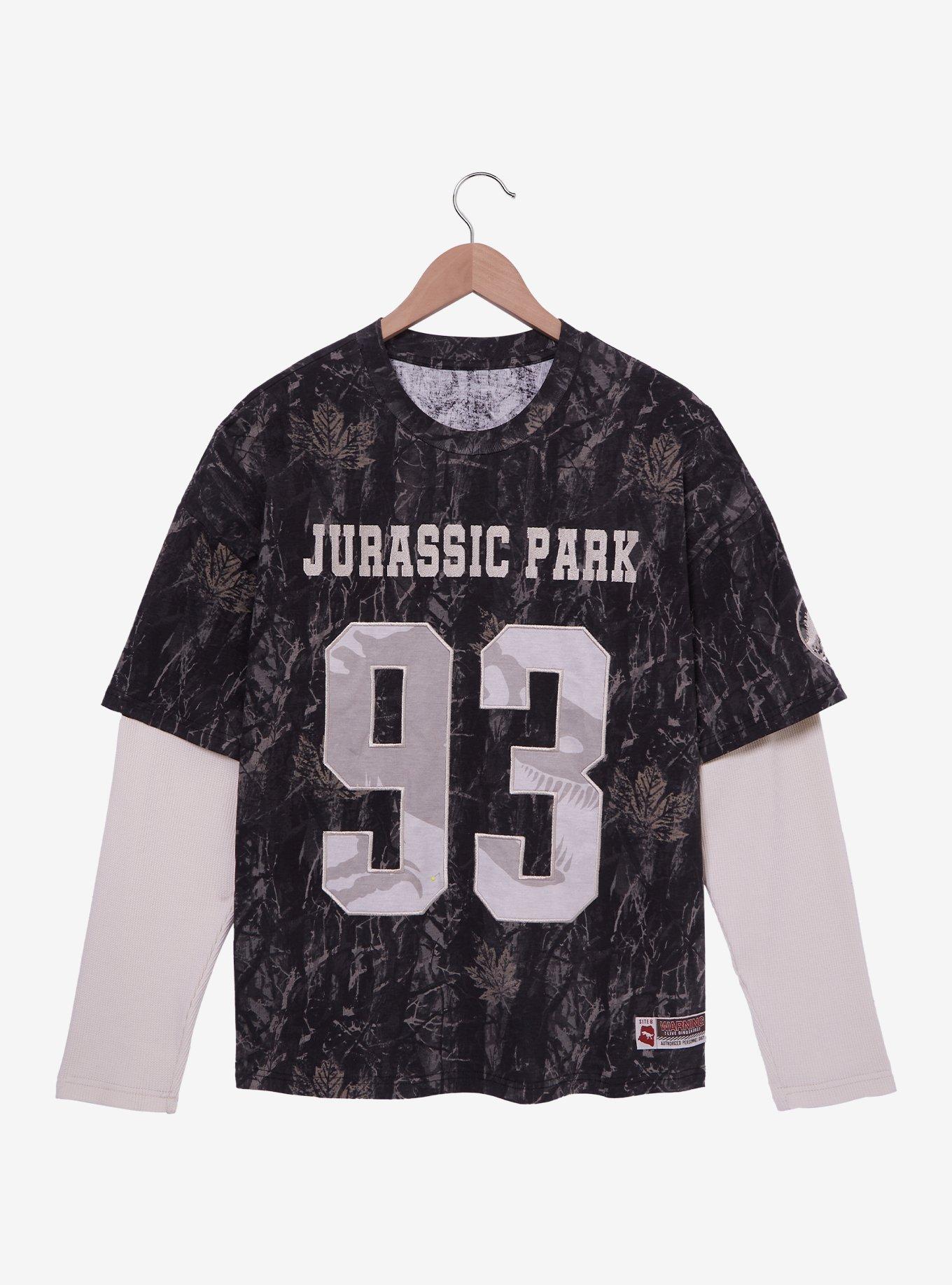 Jurassic Park Camo Layered Long Sleeve T-Shirt - BoxLunch Exclusive, , hi-res