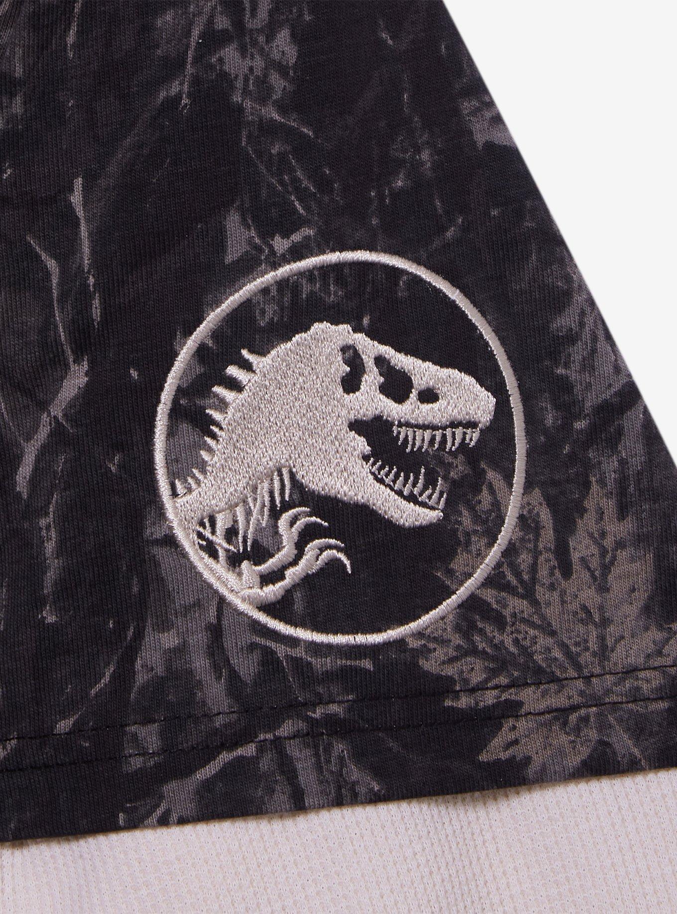 Jurassic Park Camo Layered Long Sleeve T-Shirt - BoxLunch Exclusive, MULTI, alternate